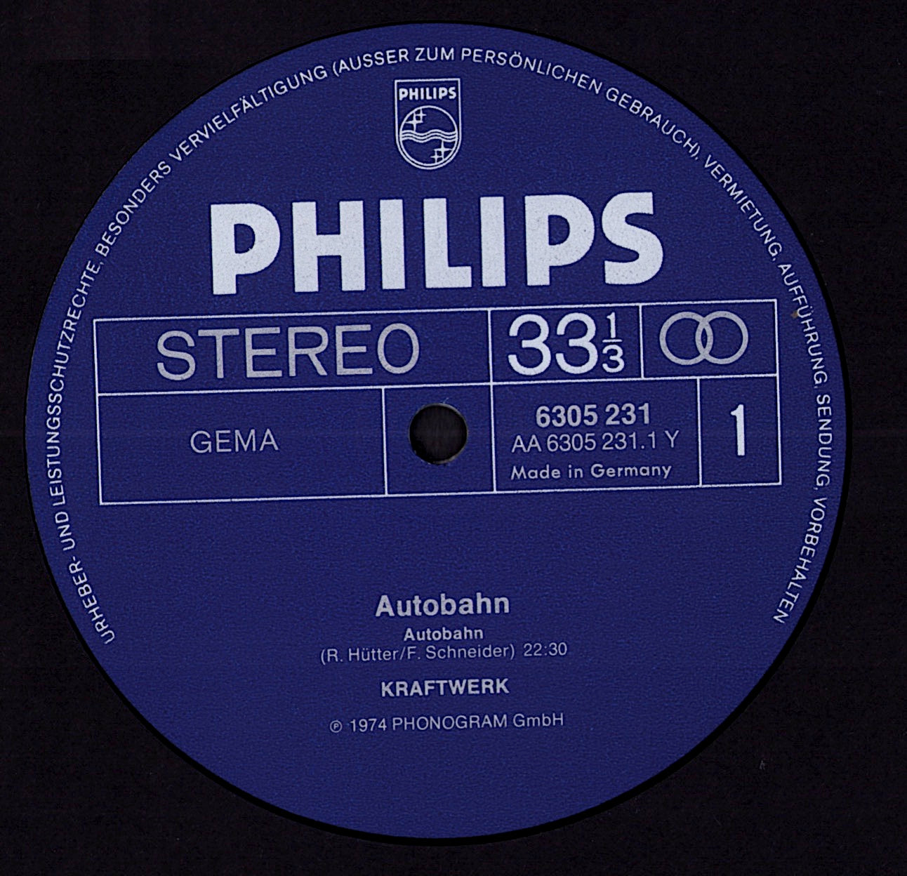 Kraftwerk – Autobahn Vinyl LP | DE Original | 1974