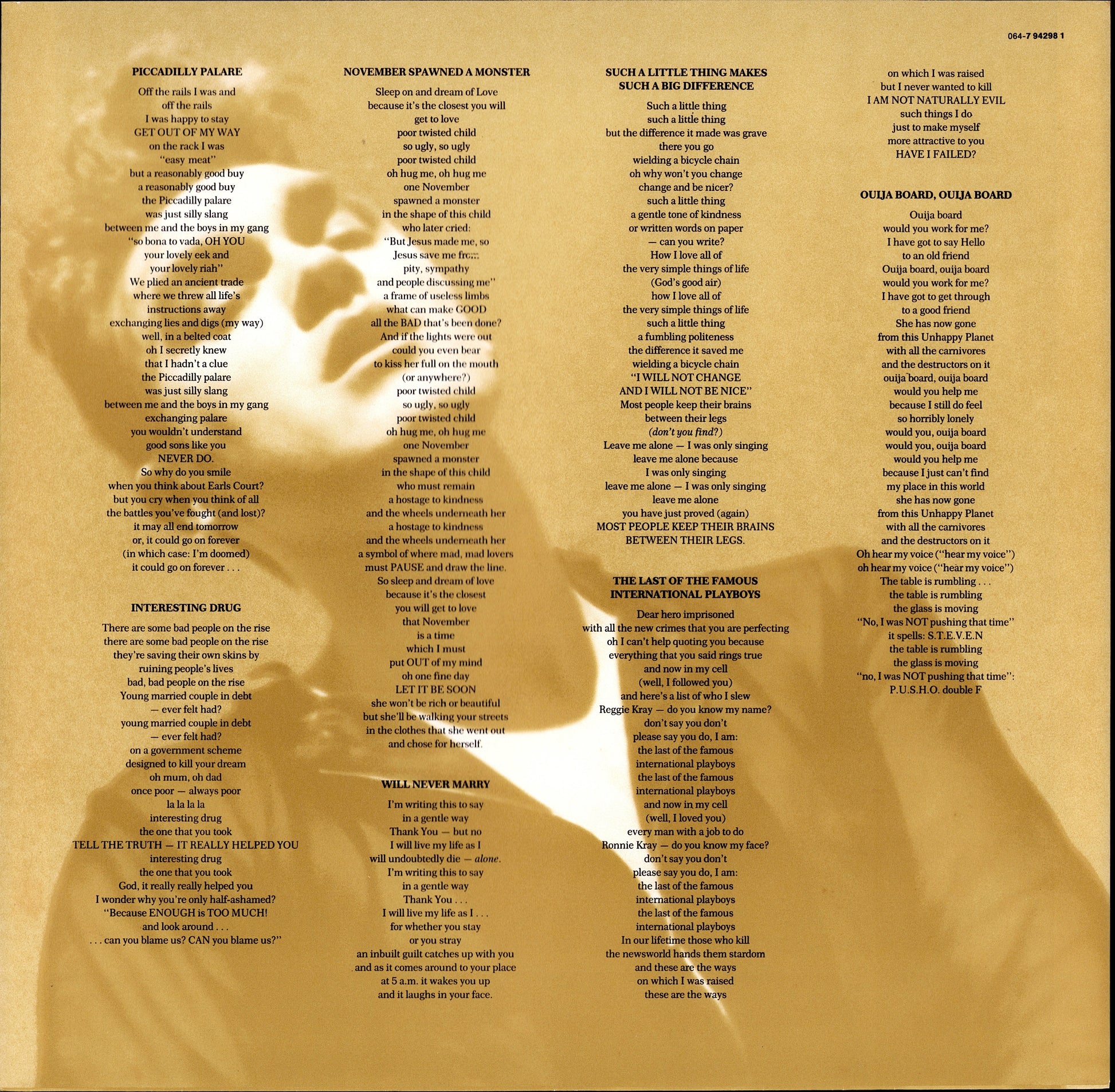 Morrissey – Bona Drag Vinyl LP