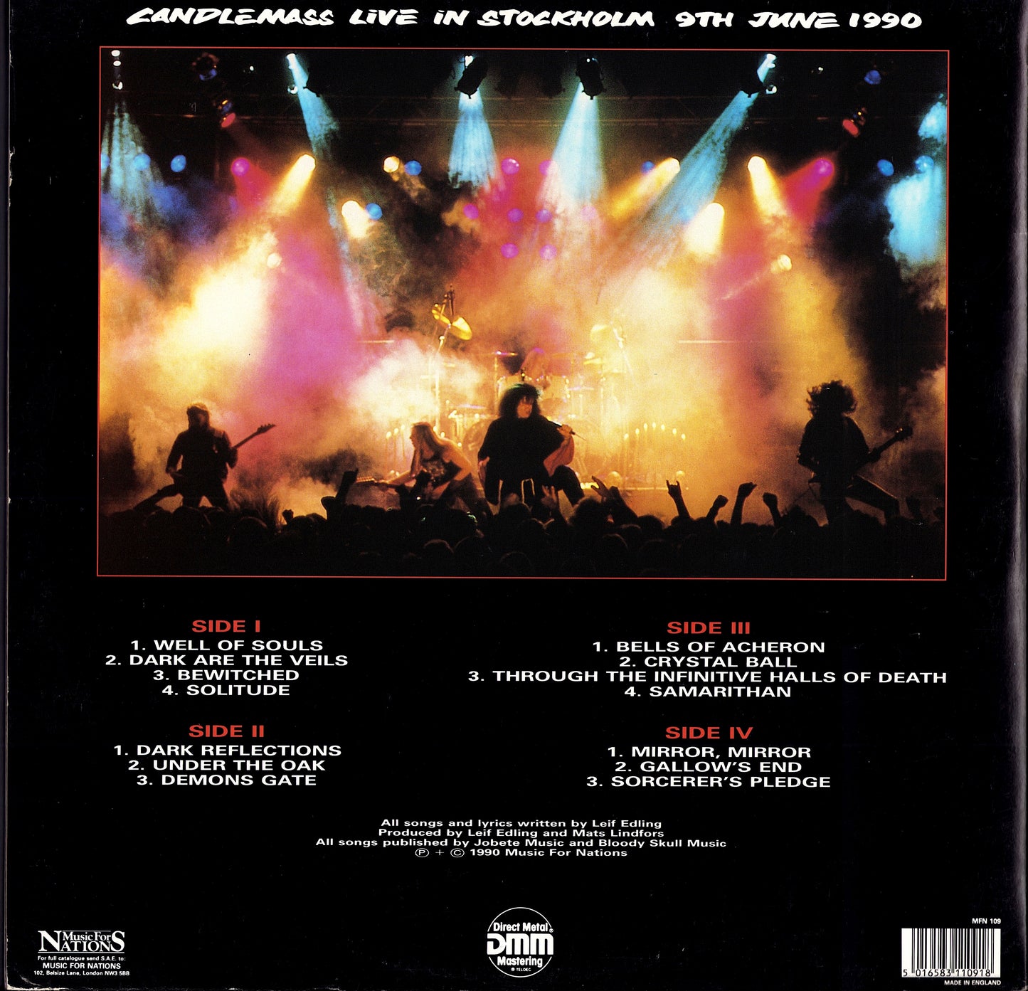 Candlemass - Live 2xVinyl LP | UK Original | 1990