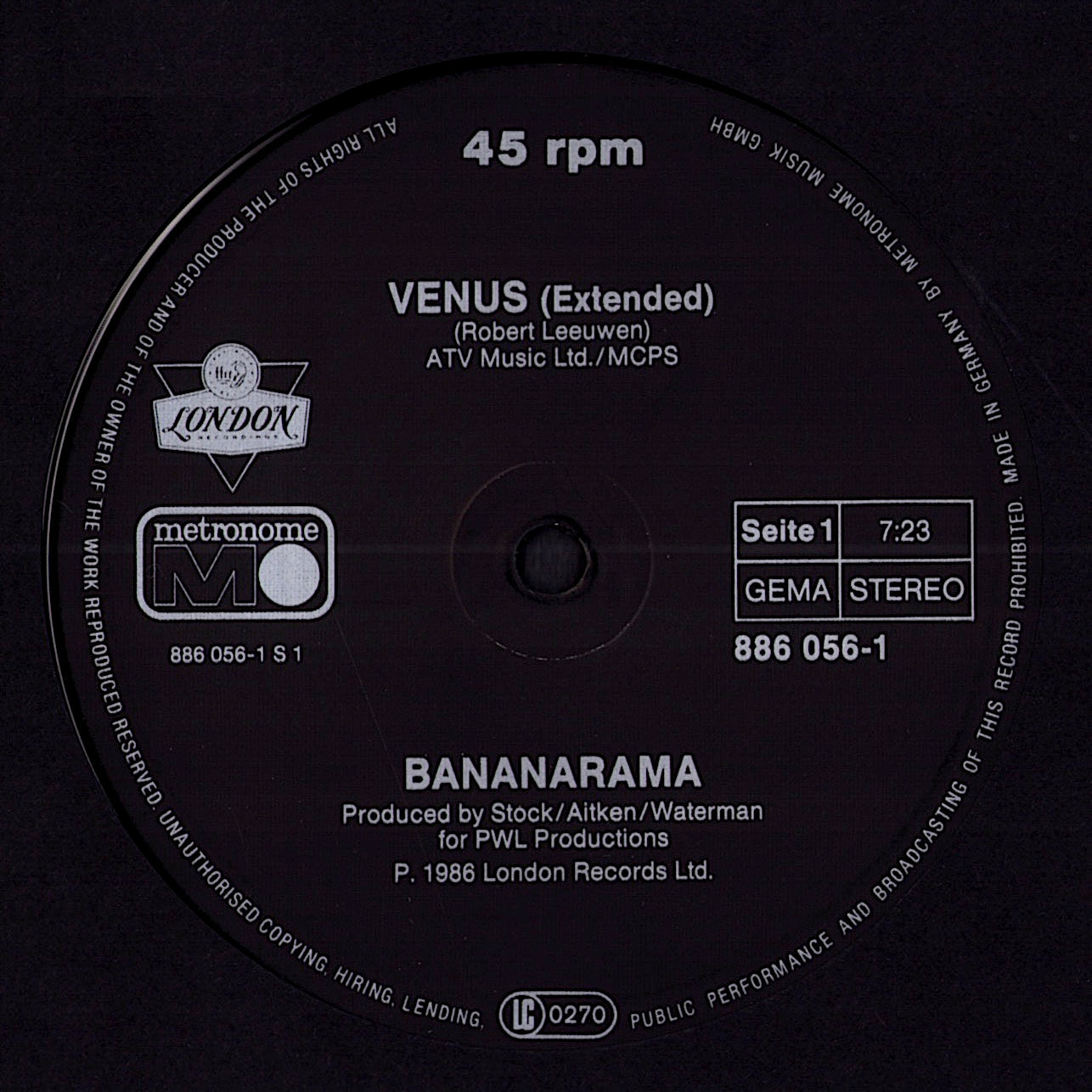 Bananarama - Love In The First Degree Vinyl 12" Maxi-Single | DE Original | 1987 Kopie
