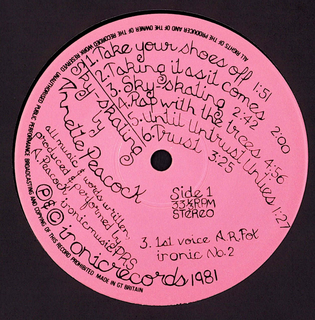 Annette Peacock - Sky-Skating Vinyl LP