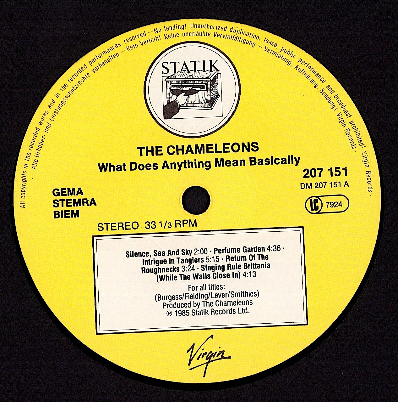 The Chameleons – What Does Anything Mean? Basically (Vinyl LP)