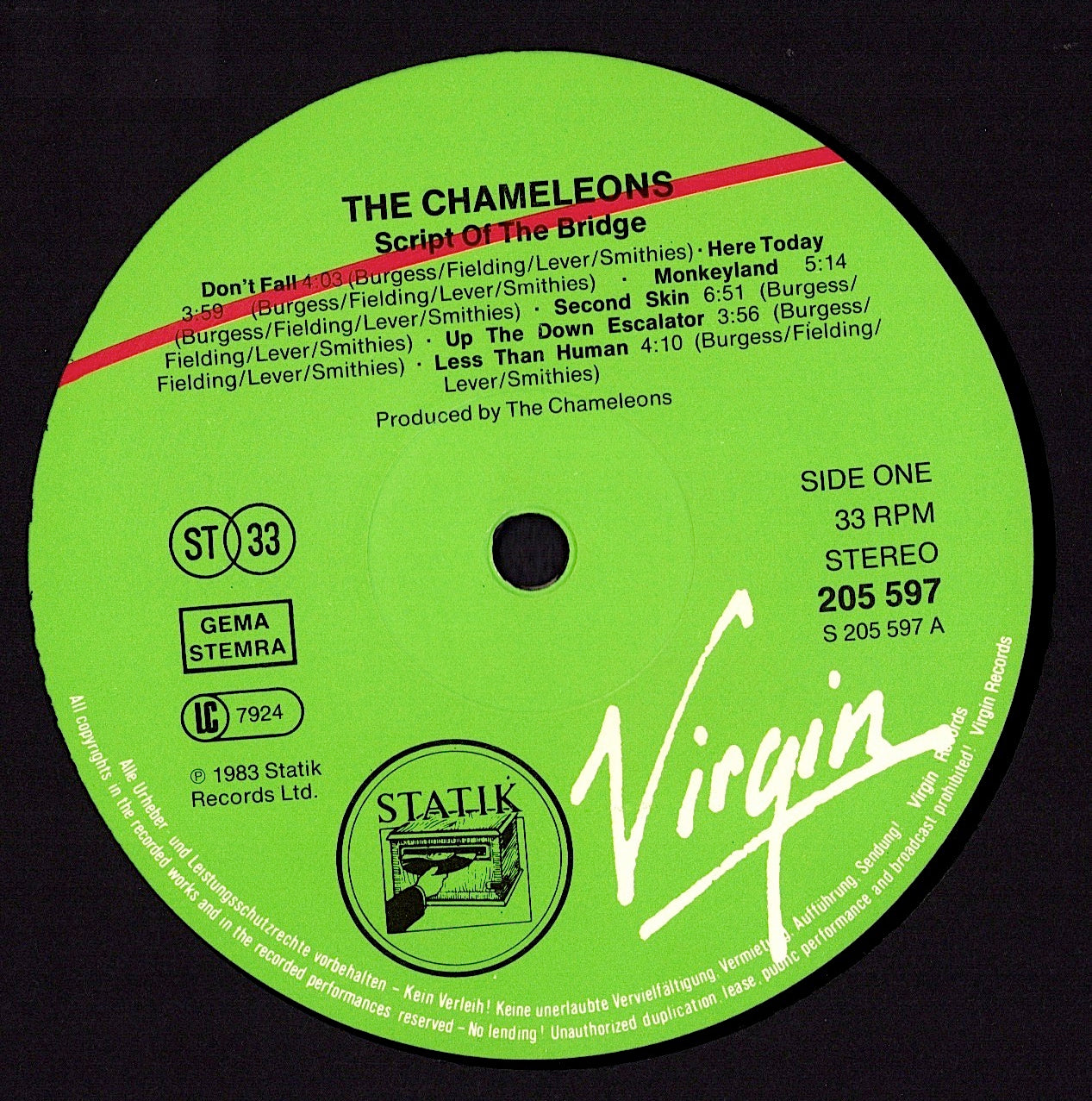 The Chameleons – Script Of The Bridge (Vinyl LP)