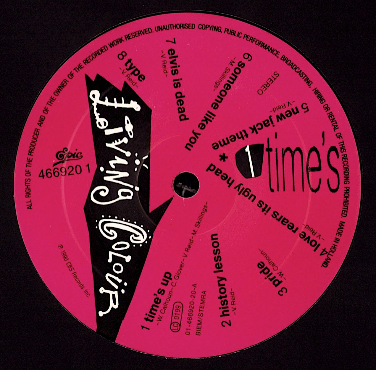 Living Colour ‎- Time's Up Vinyl LP Kopie Kopie