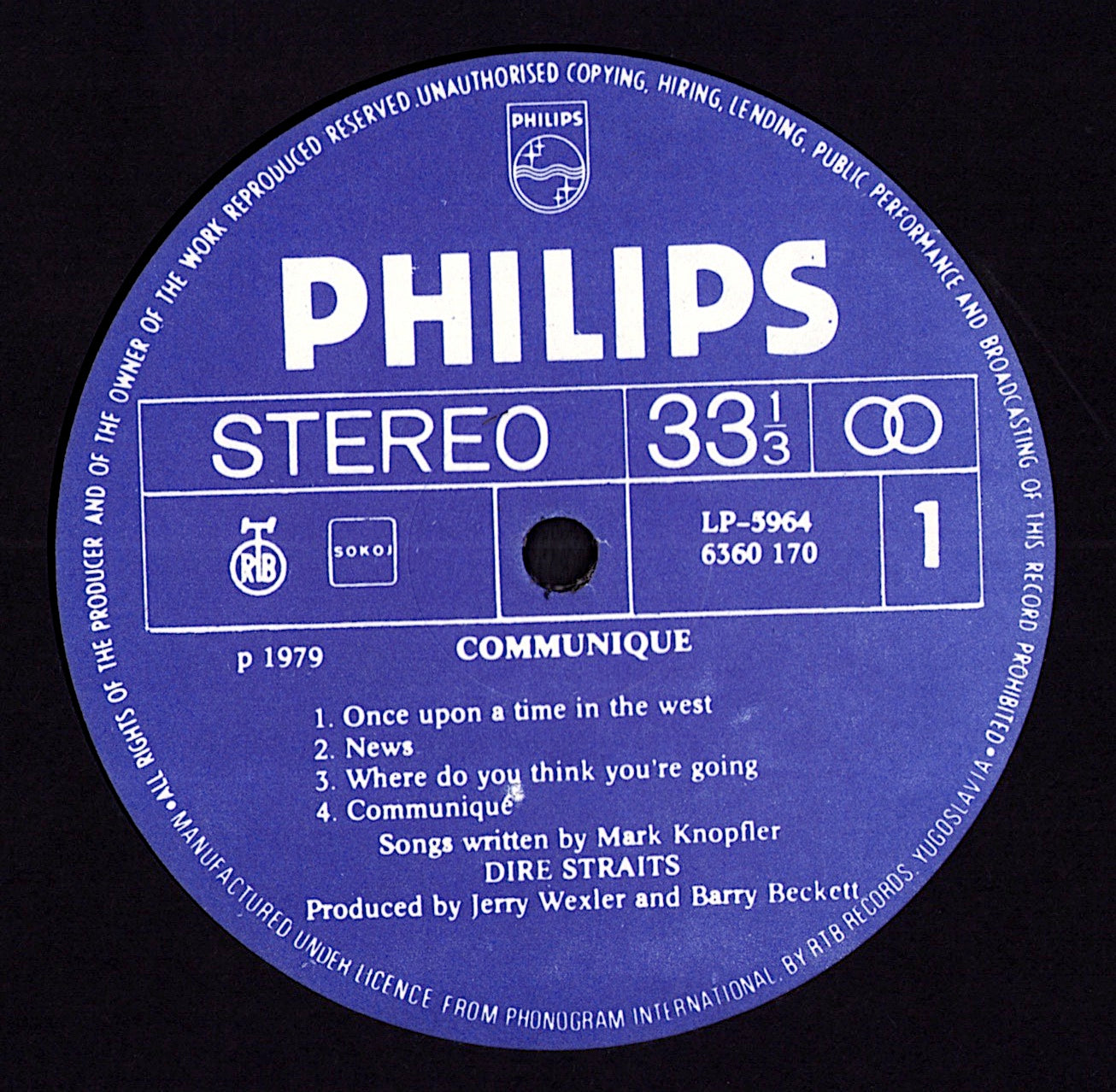 Dire Straits - Communique Vinyl LP | YU Repress | 1979
