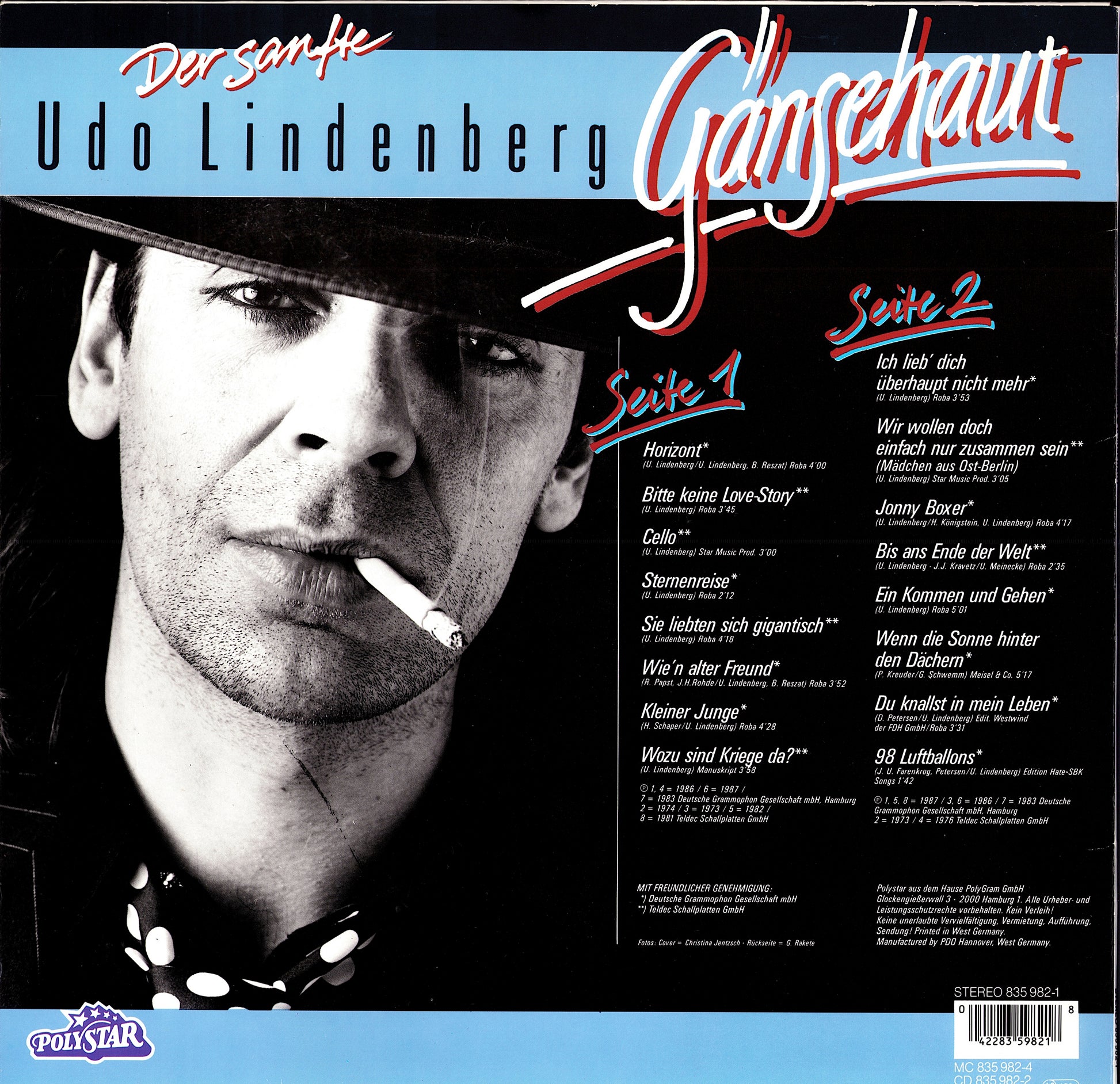 Udo Lindenberg – Gänsehaut Vinyl LP