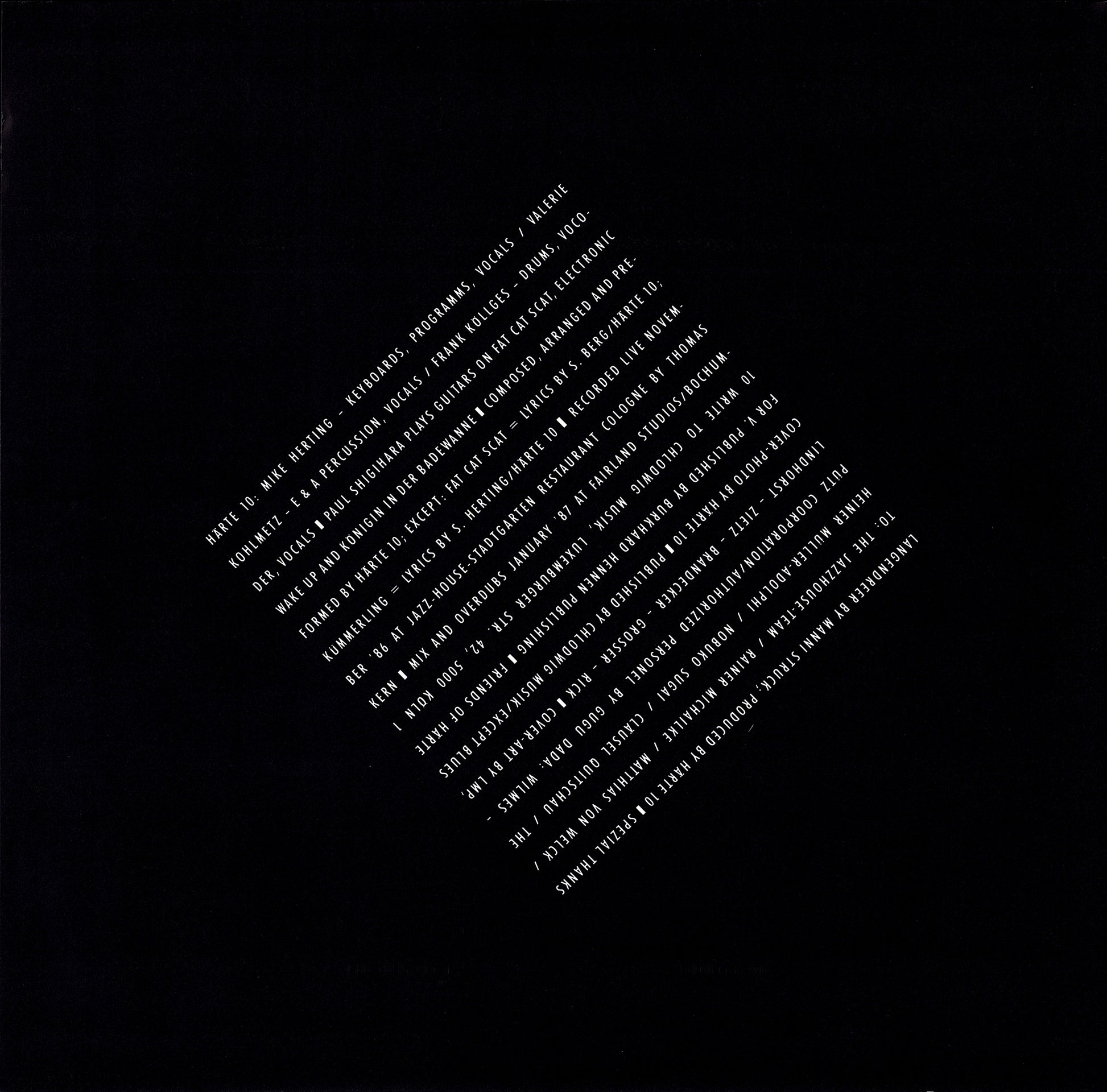 Härte 10 - Gugu Dada Vinyl LP