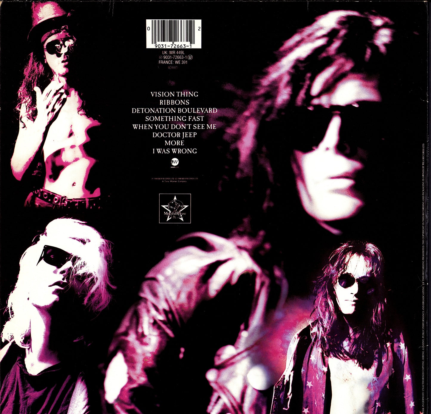 The Sisters Of Mercy ‎- Vision Thing Vinyl LP Kopie