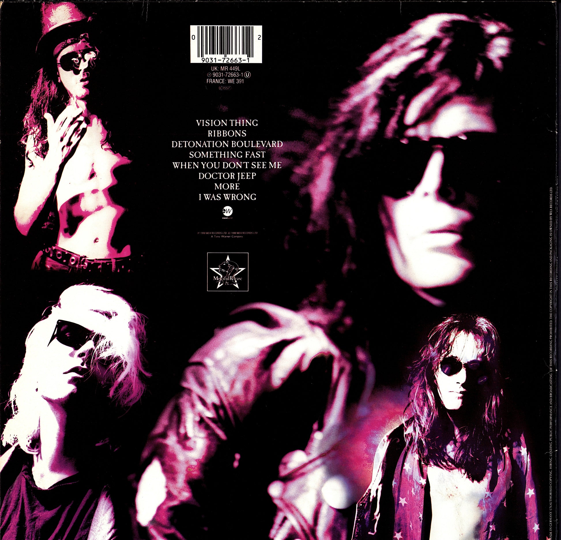 The Sisters Of Mercy ‎- Vision Thing Vinyl LP Kopie