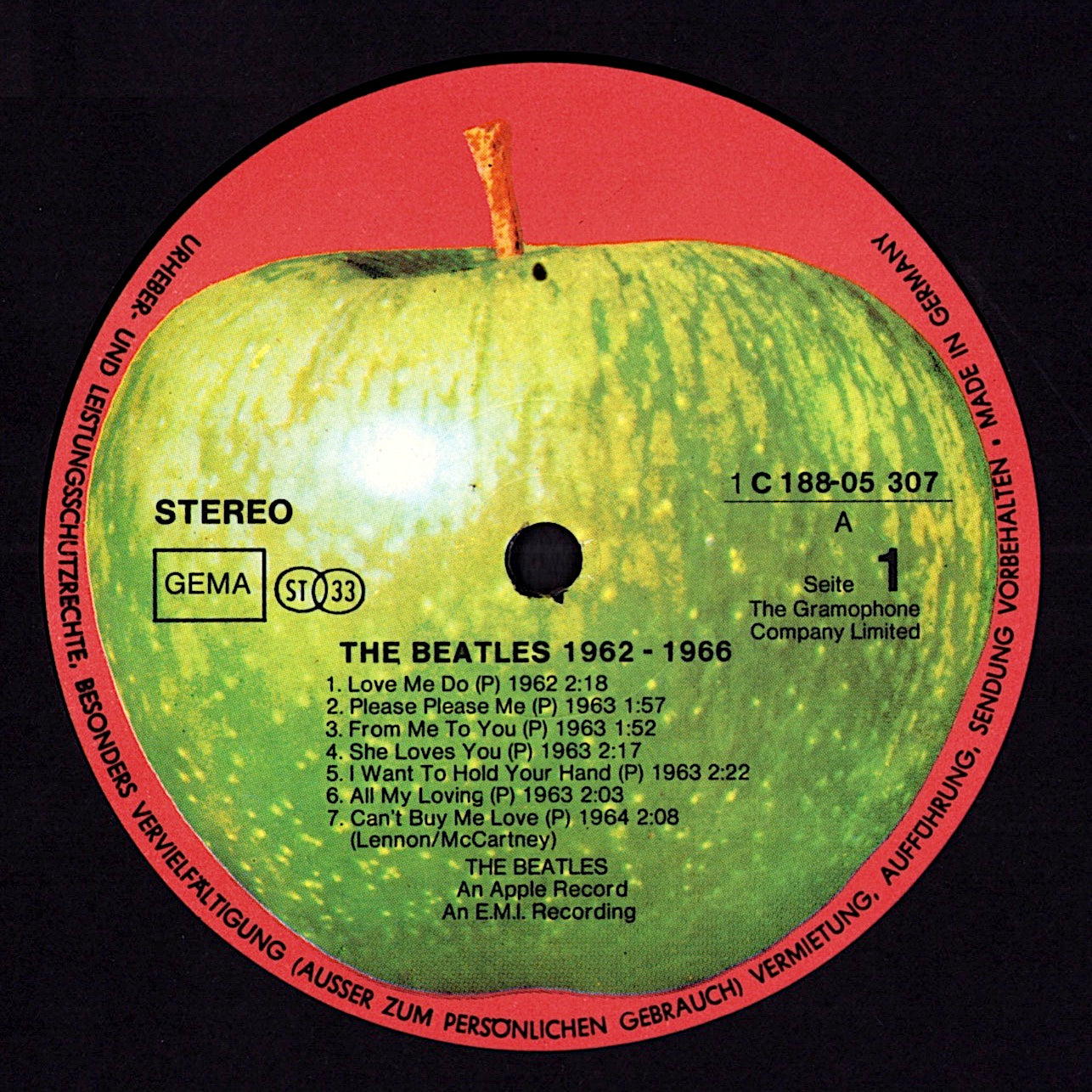The Beatles – 1962-1966 „Red Album“ Vinyl 2LP | DE Original | 1973 Kopie