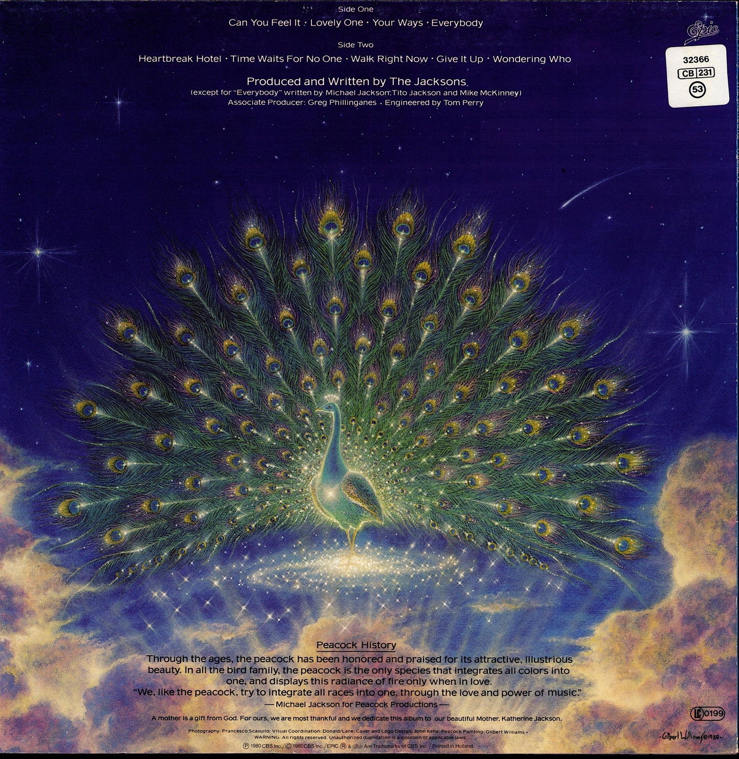 The Jacksons – Triumph Vinyl LP Kopie