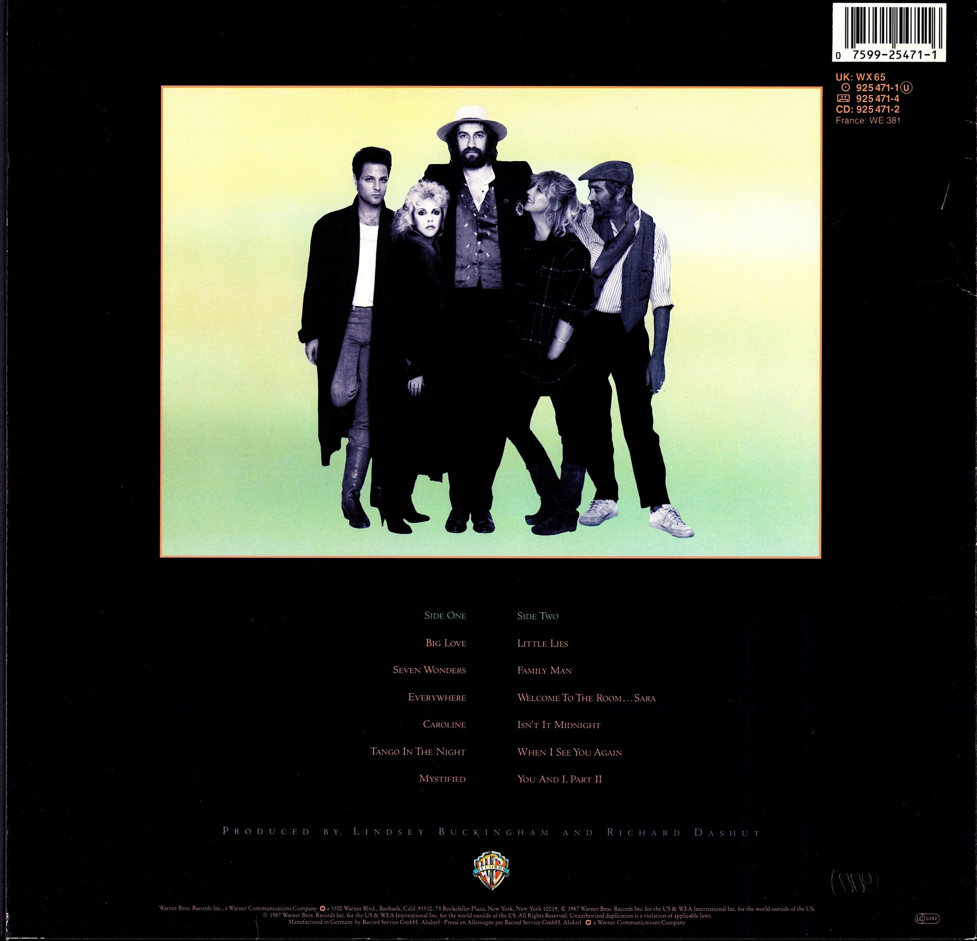 Fleetwood Mac – Tango In The Night Vinyl LP Kopie