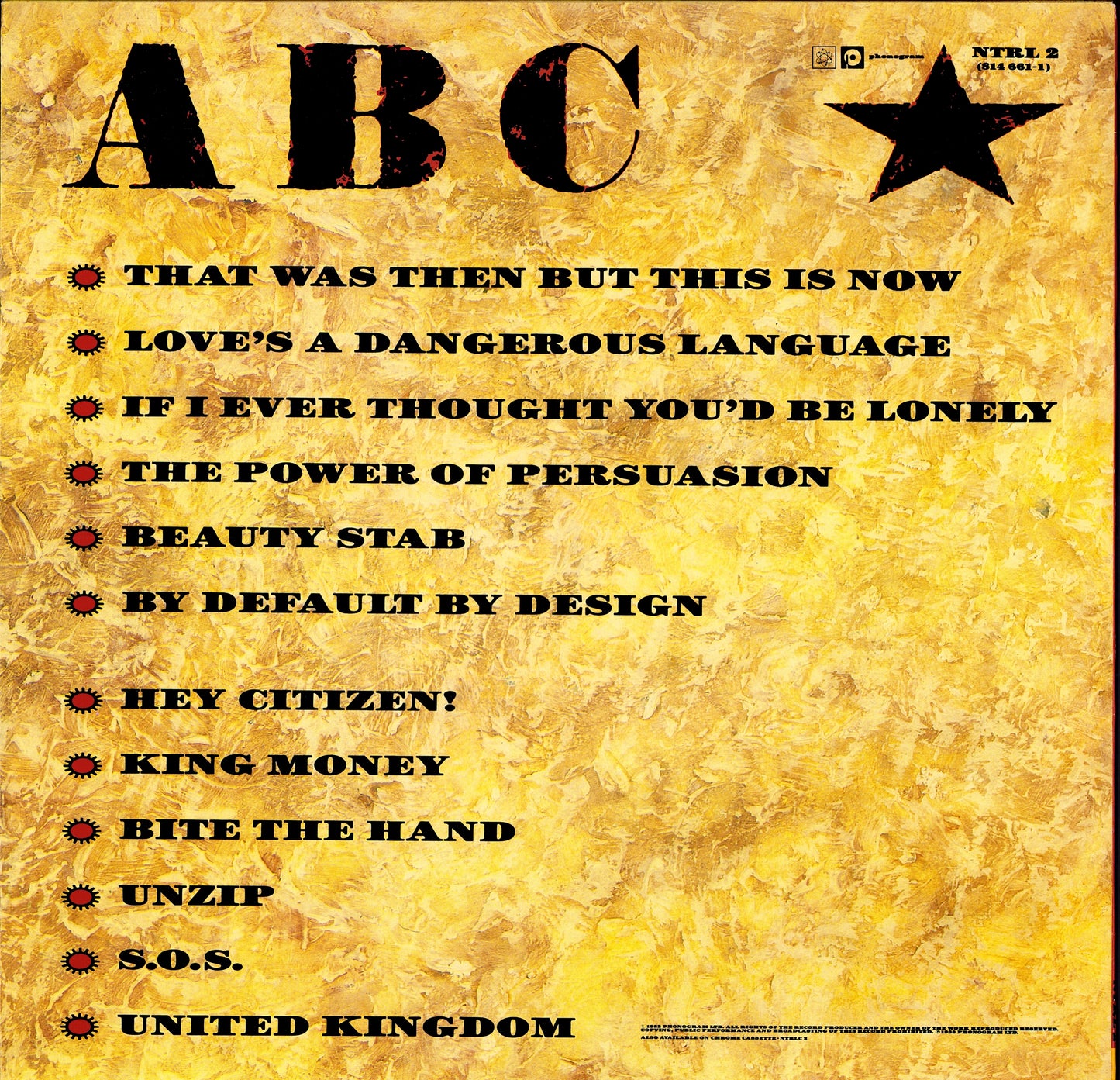 ABC – Beauty Stab Vinyl LP | FR Original | 1983 Kopie