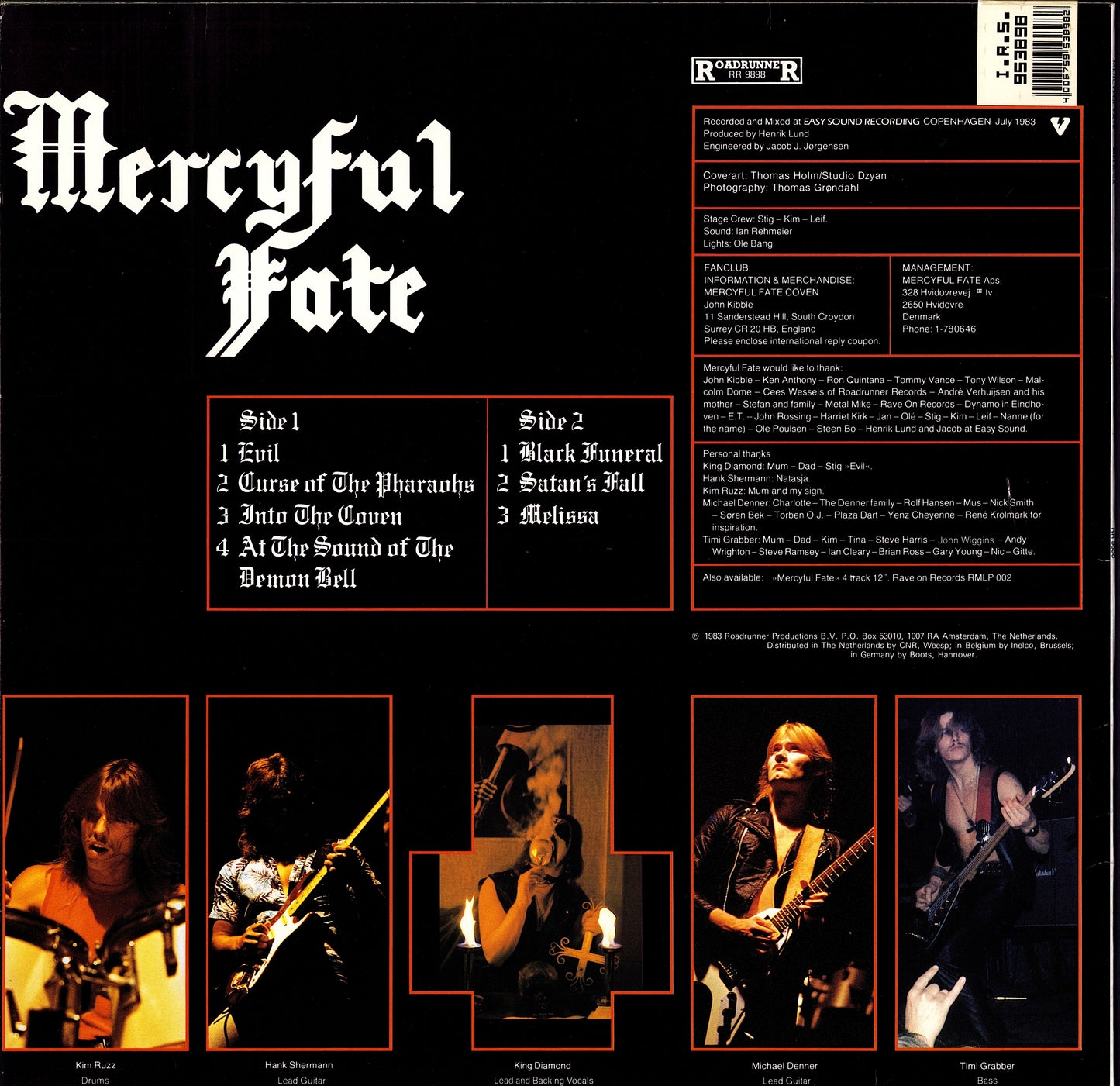 Mercyful Fate - Melissa (Vinyl LP | NL Reissue | 1989)