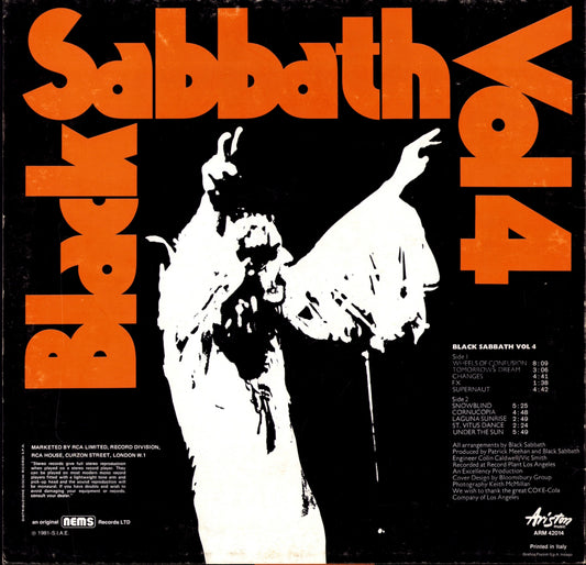 Black Sabbath - Black Sabbath Vol. 4 (Vinyl LP | IT Reissue | 1981)