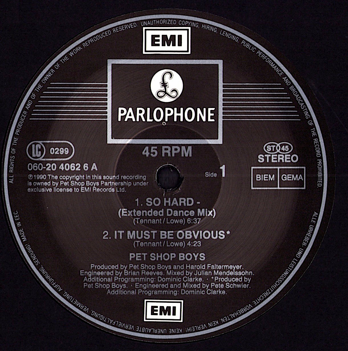 Pet Shop Boys – Love Comes Quickly Vinyl 12" Maxi | DE Original | 1986 Kopie
