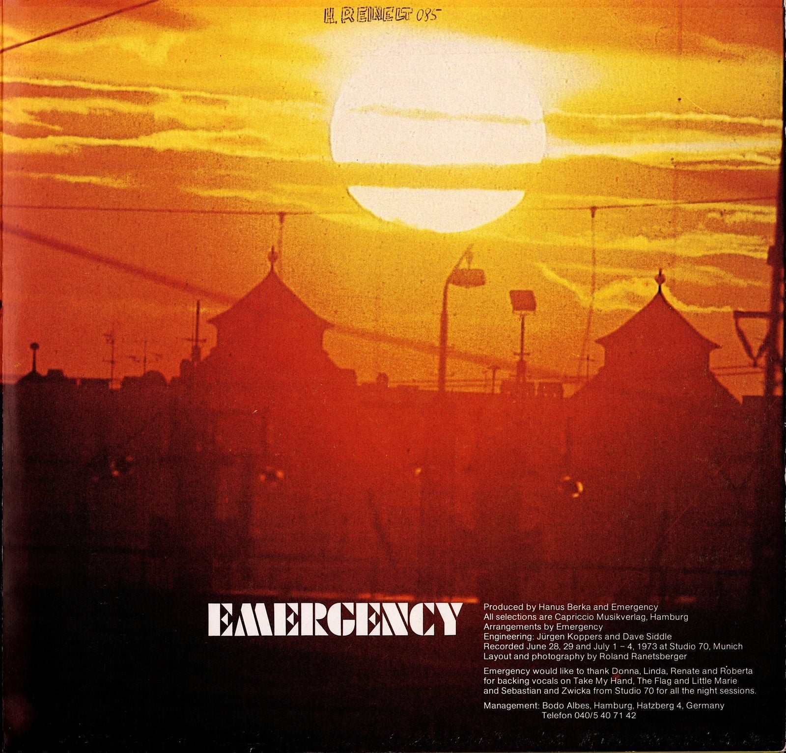 Emergency - Get Out To The Country Vinyl LP