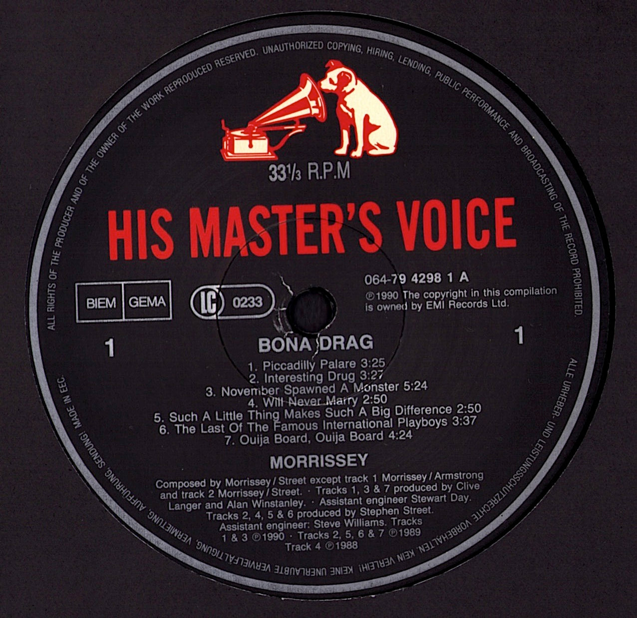 Morrissey – Bona Drag Vinyl LP