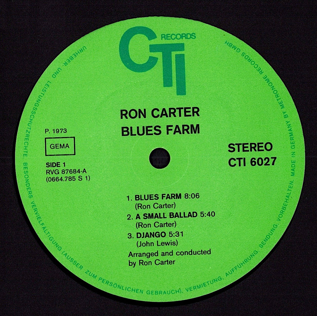 Ron Carter – Anything Goes Vinyl LP Kopie