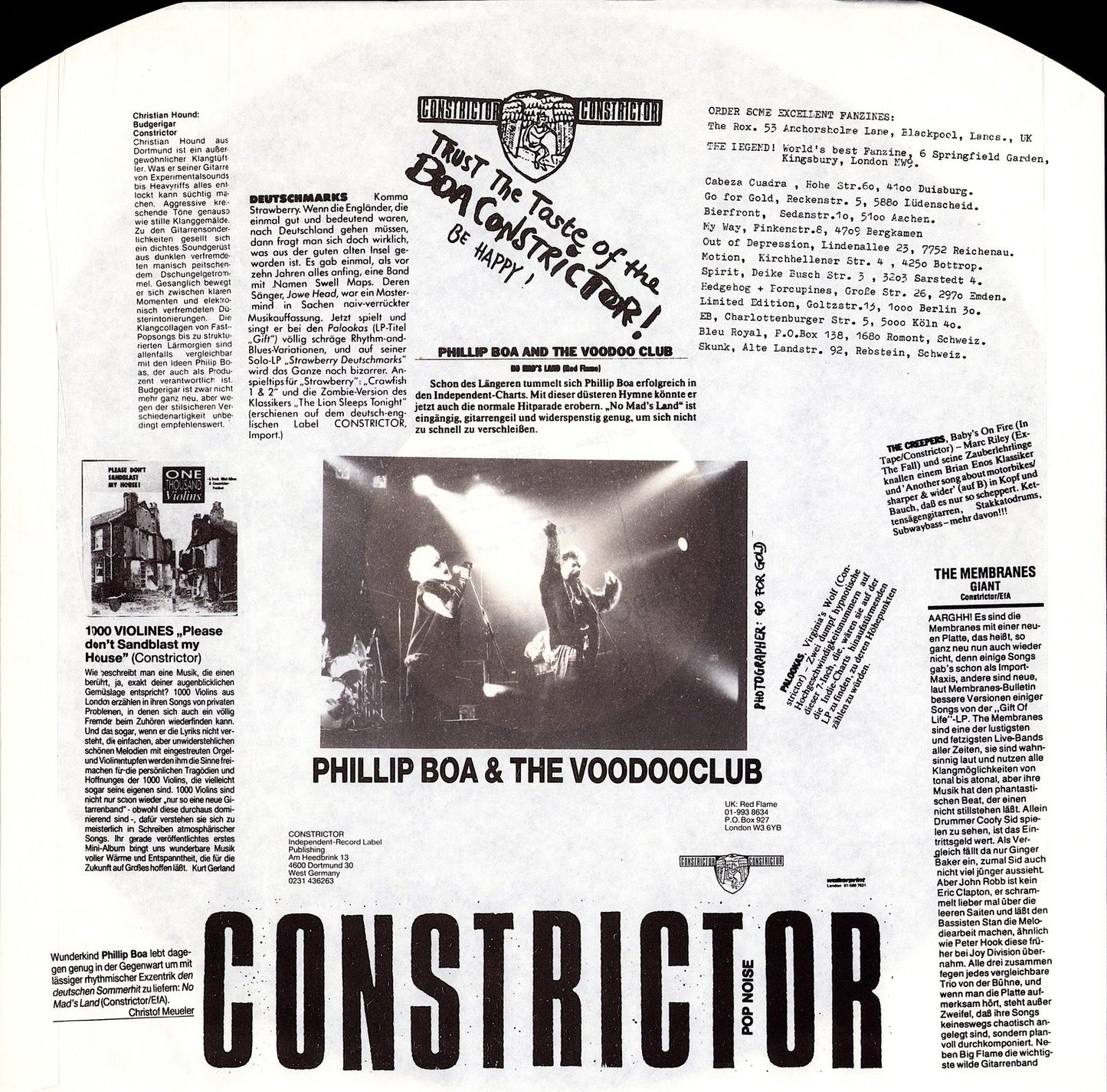 Phillip Boa And The Voodoo Club - Aristocracie Vinyl LP