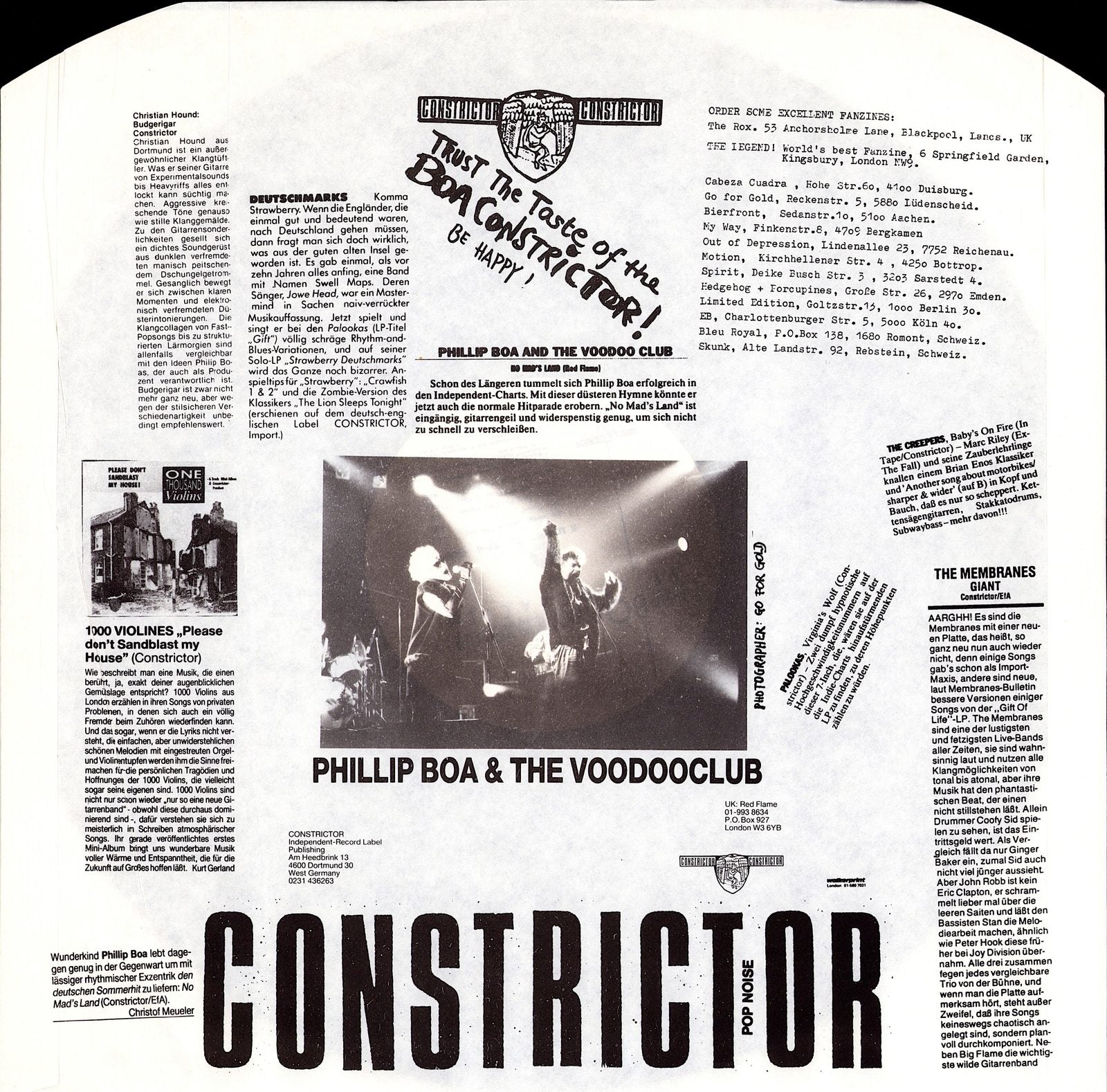 Phillip Boa And The Voodoo Club - Aristocracie Vinyl LP