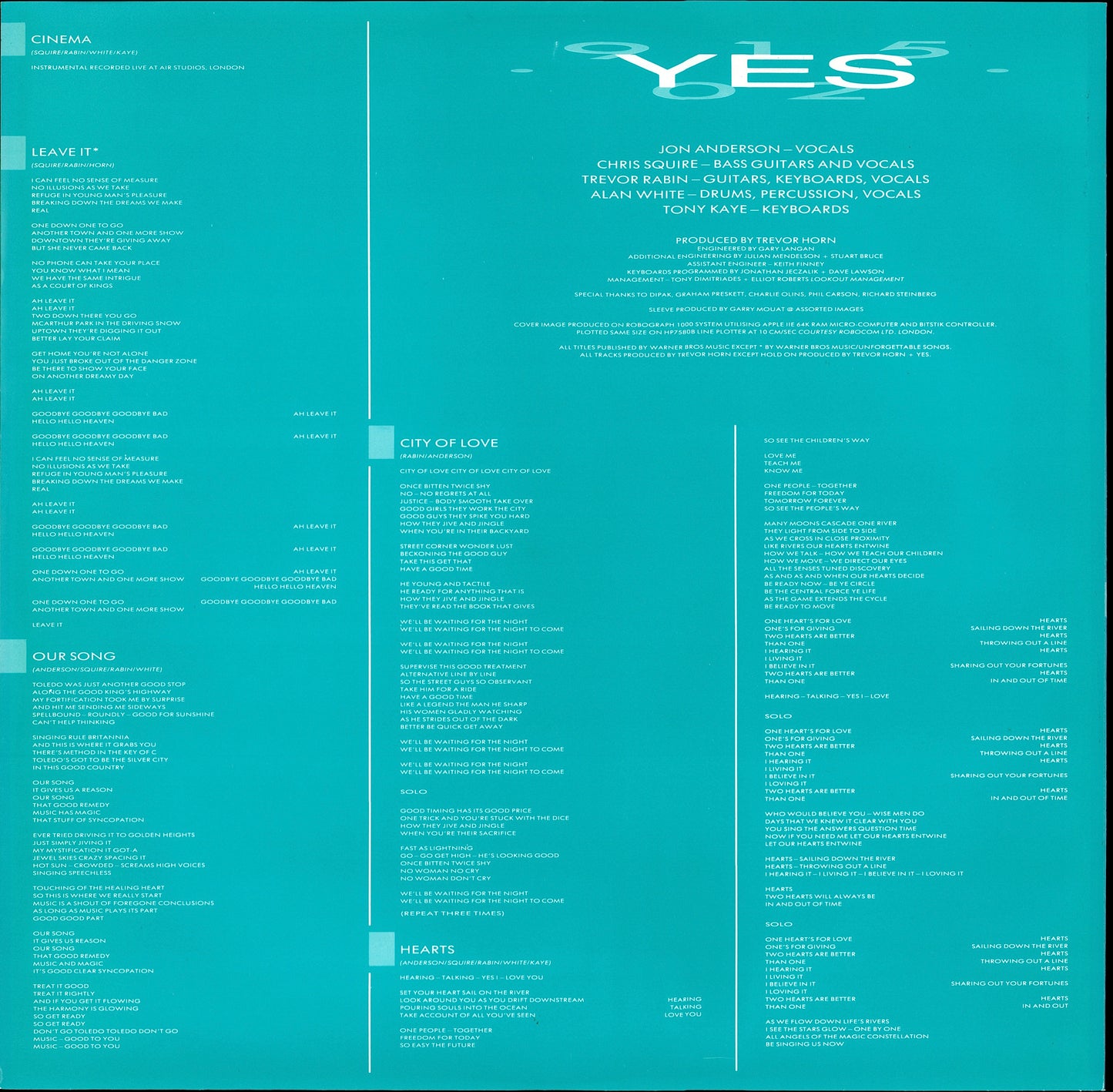 Yes - 90125 Vinyl LP