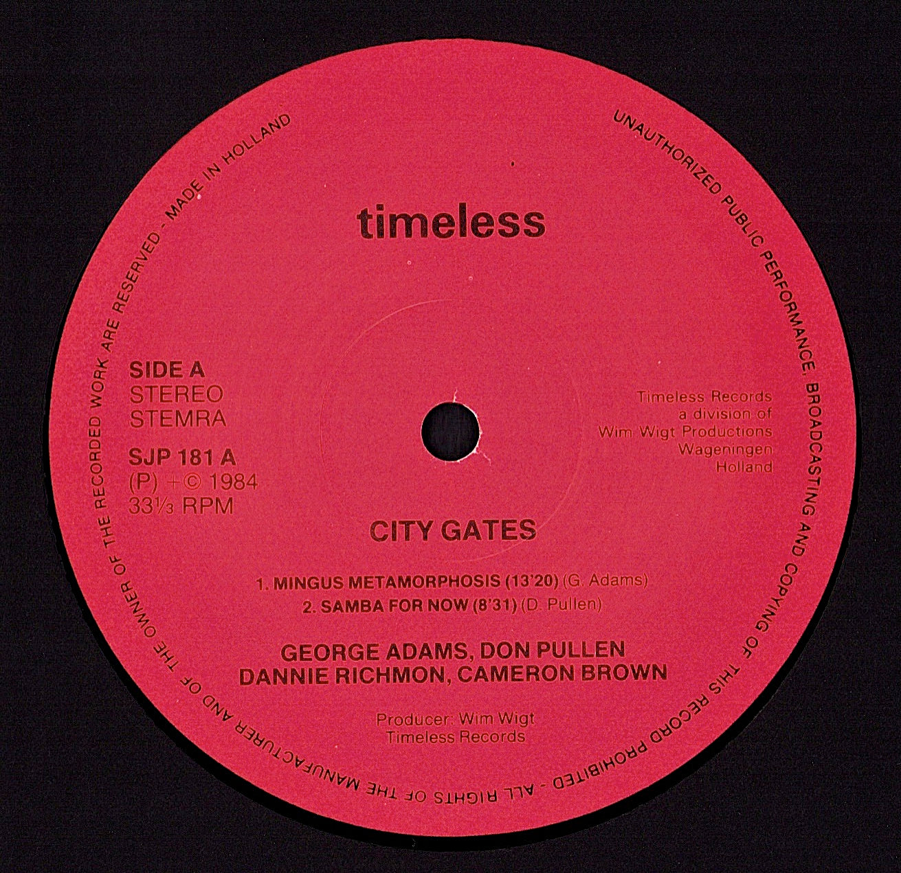 Mike Nock Quartet – In Out And Around Vinyl LP Kopie