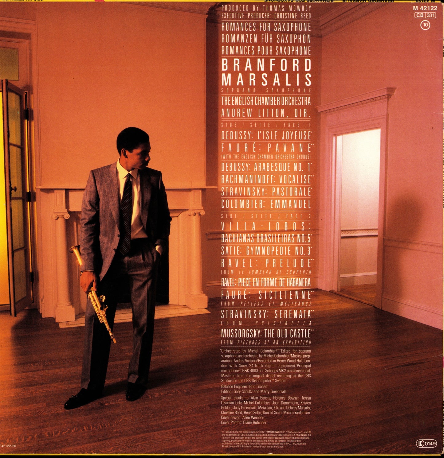 Branford Marsalis – Romances For Saxophone (Vinyl LP)