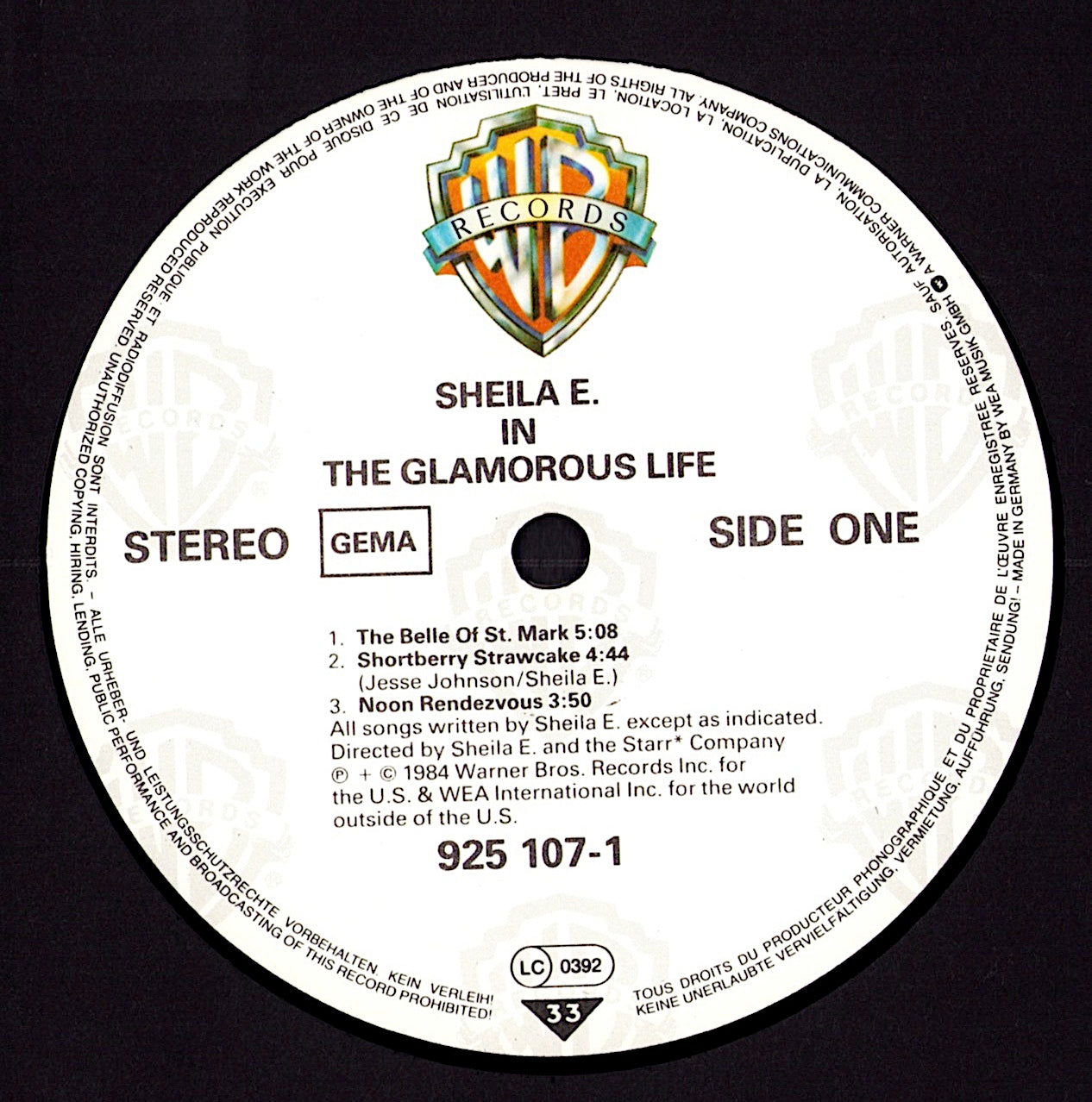 Sheila E. – In Romance 1600 Vinyl LP Kopie