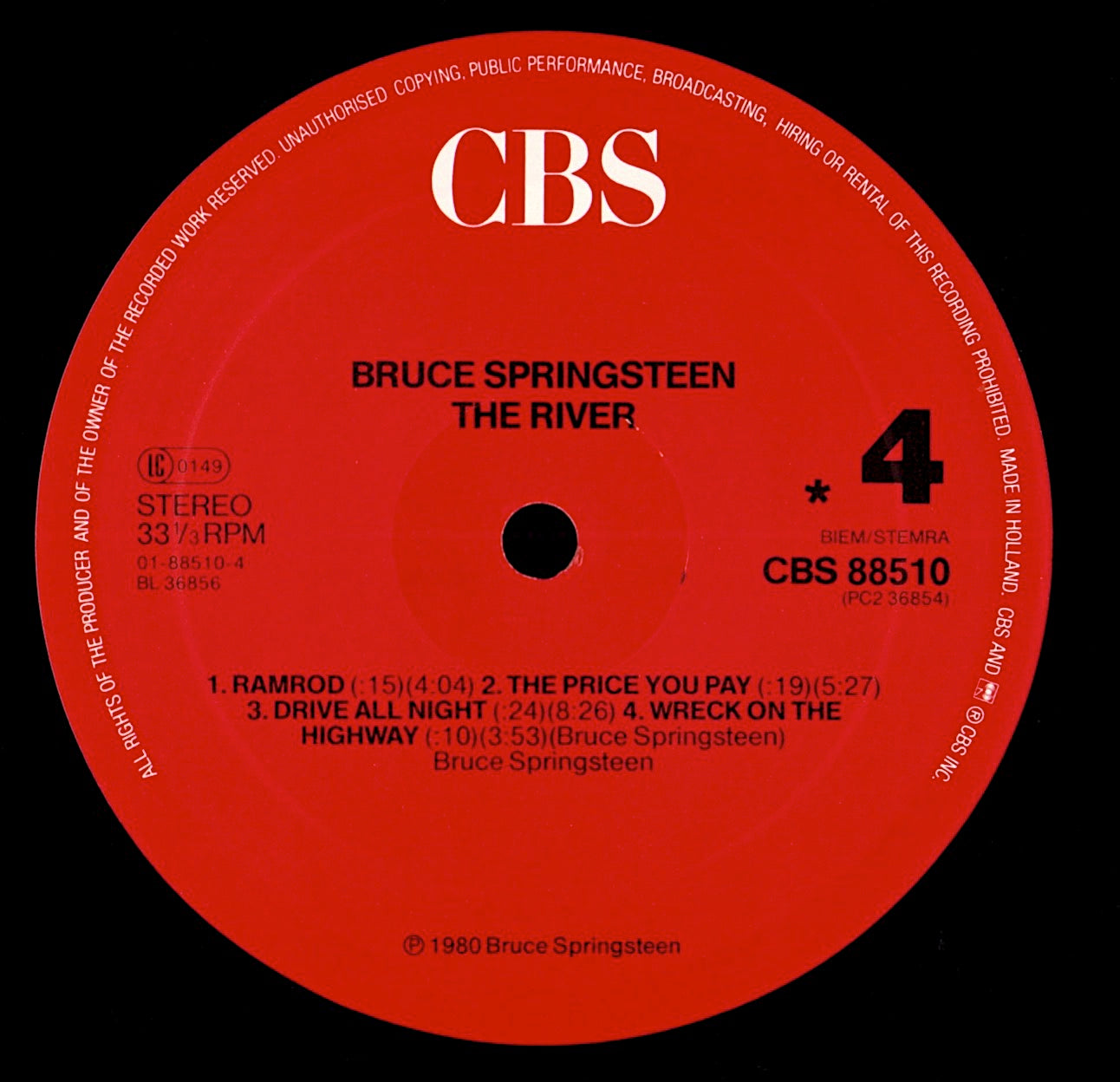 Bruce Springsteen - The River Vinyl 2LP | EU Reissue | Red Labels