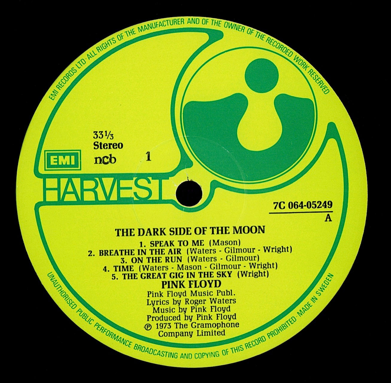Pink Floyd – The Dark Side Of The Moon Vinyl LP | DE Reissue | Harvest Kopie