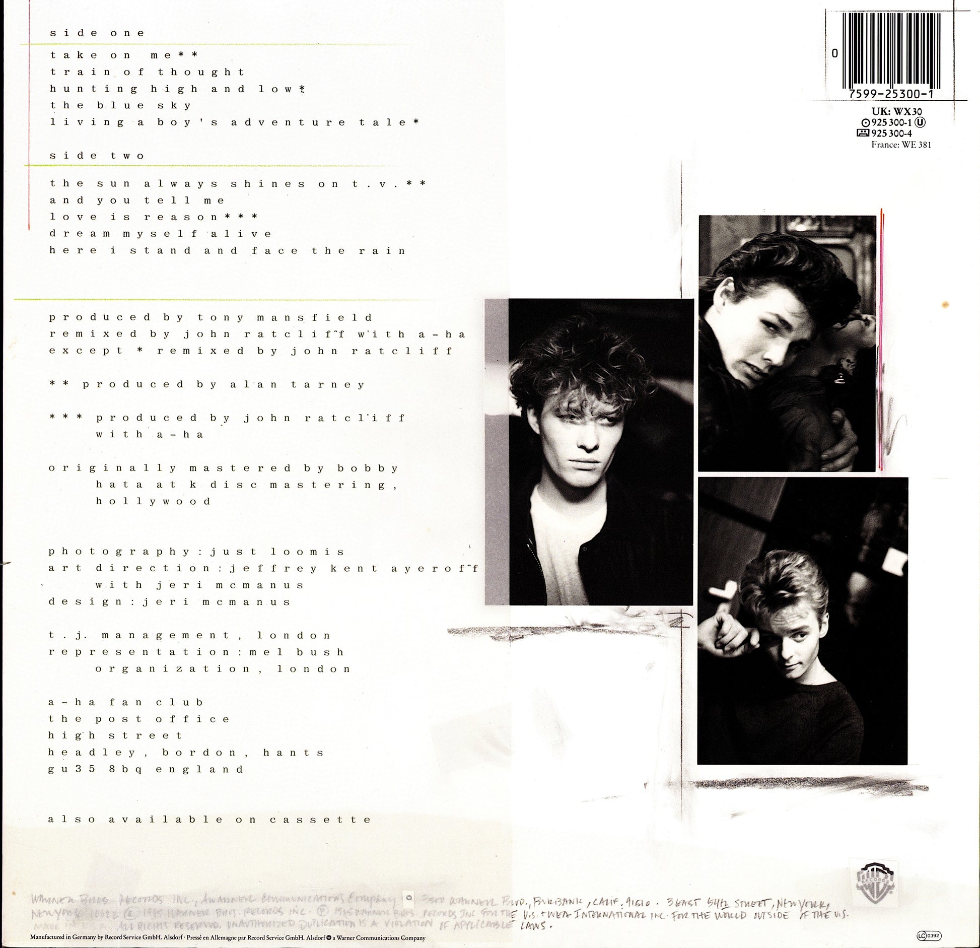 a-ha - Hunting High And Low Vinyl LP