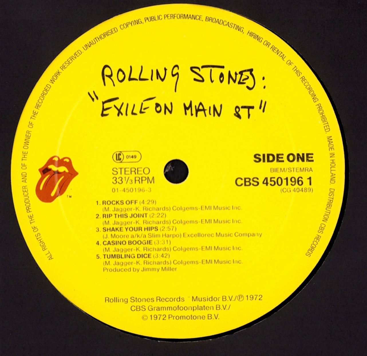 Rolling Stones - Exile On Main St Vinyl 2LP