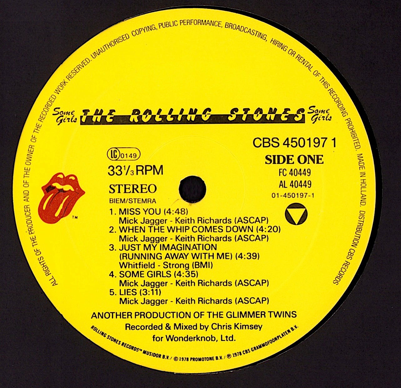 The Rolling Stones ‎- Some Girls Vinyl LP