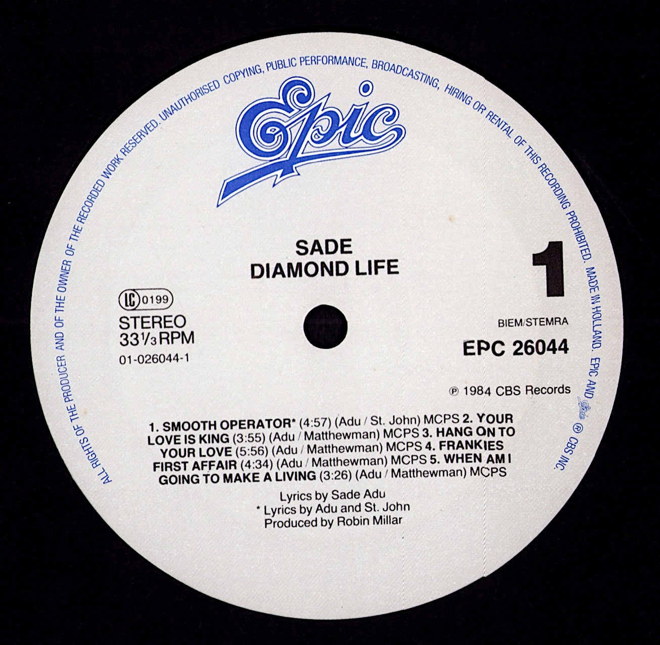 Sade - Diamond Life Vinyl LP | EU Repress