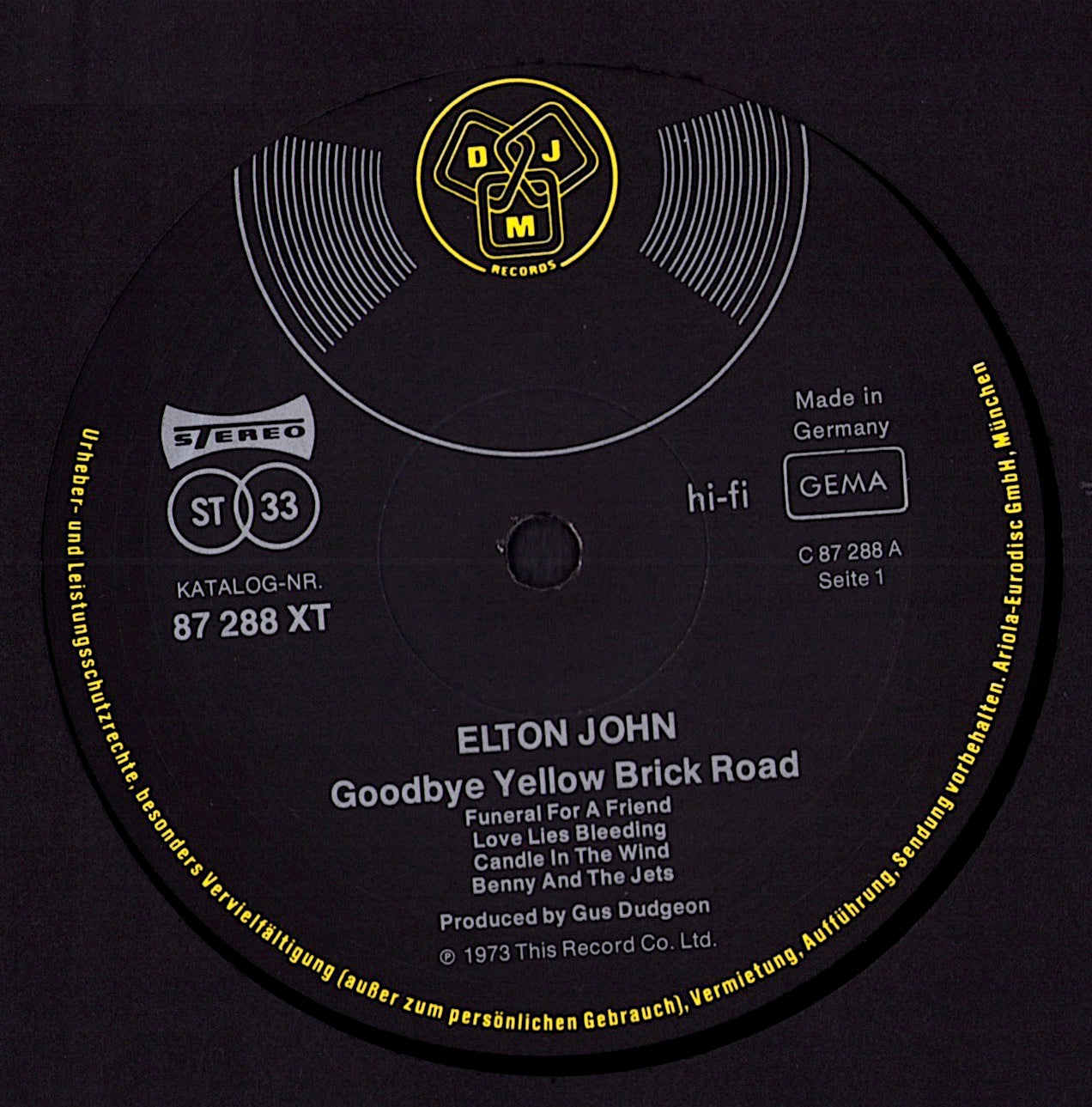 Elton John ‎- Goodbye Yellow Brick Road Vinyl 2LP Kopie