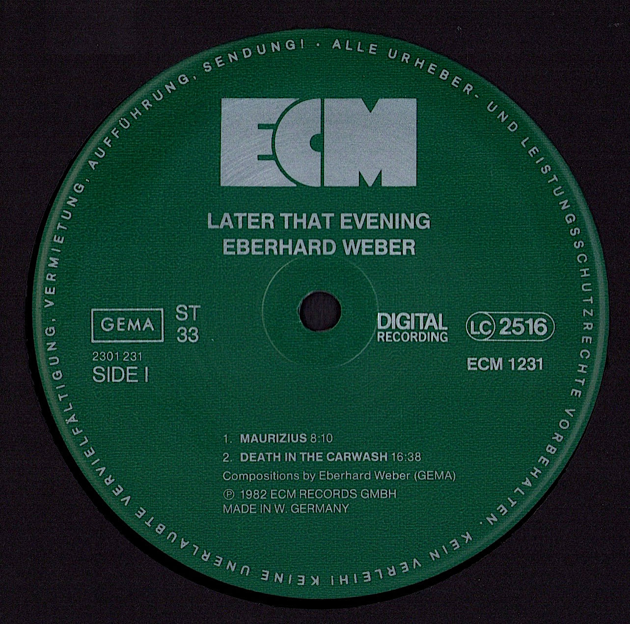 Eberhard Weber – Later That Evening (Vinyl LP)