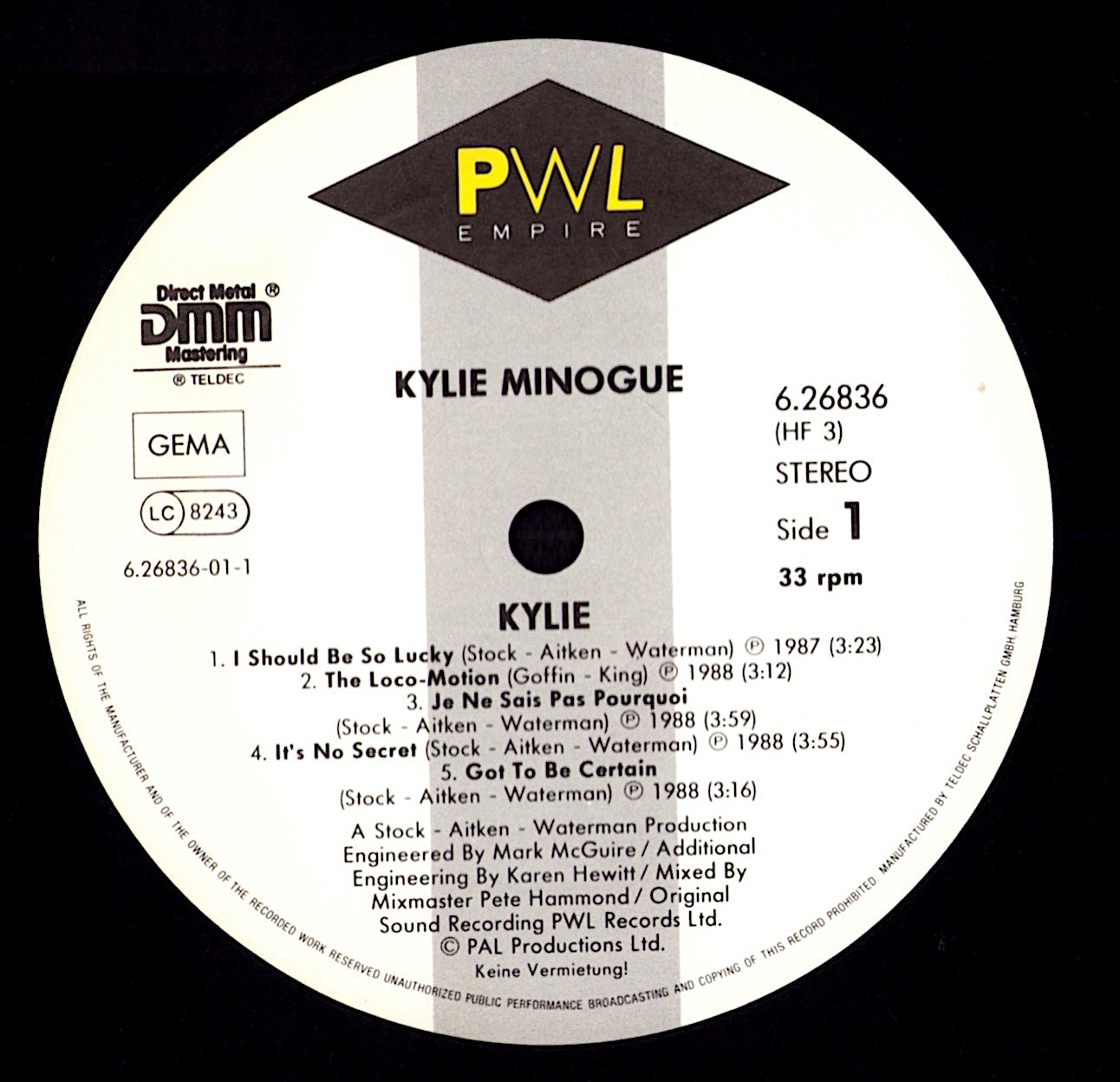 Kylie Minogue - Kylie Vinyl LP | DE Original | 1988