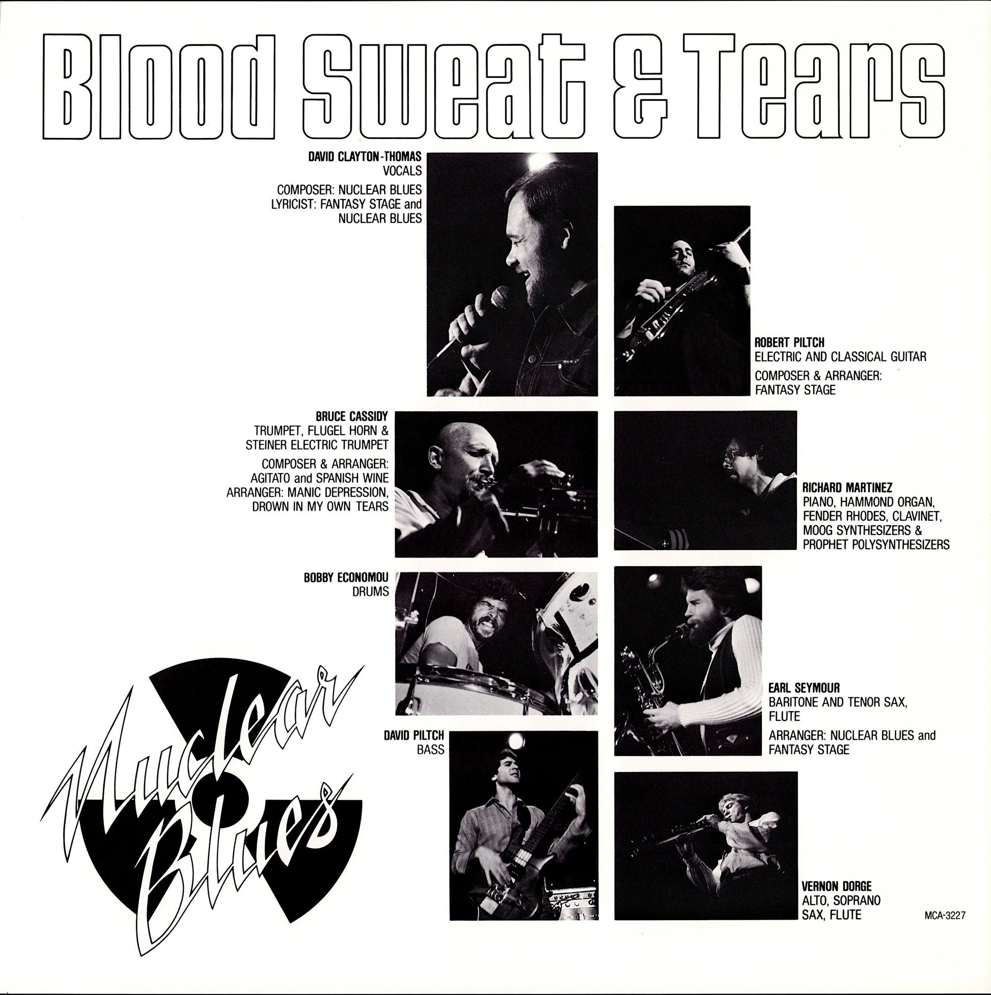 Blood Sweat & Tears feat. David Clayton Thomas ‎- Nuclear Blues Vinyl LP