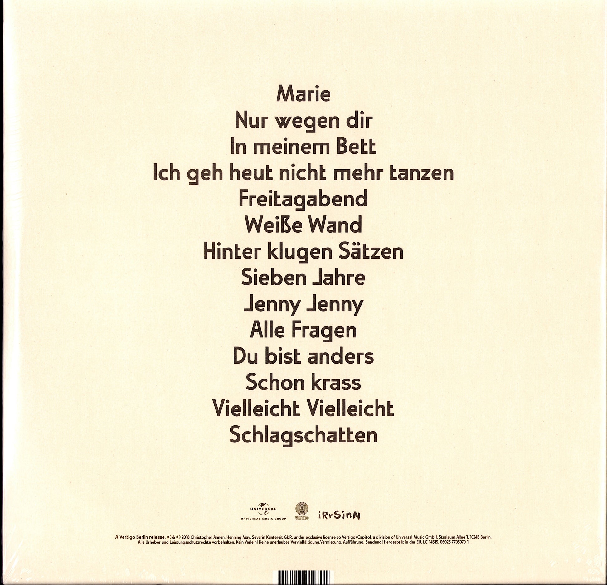 AnnenMayKantereit ‎- Schlagschatten Vinyl 2 LP + CD