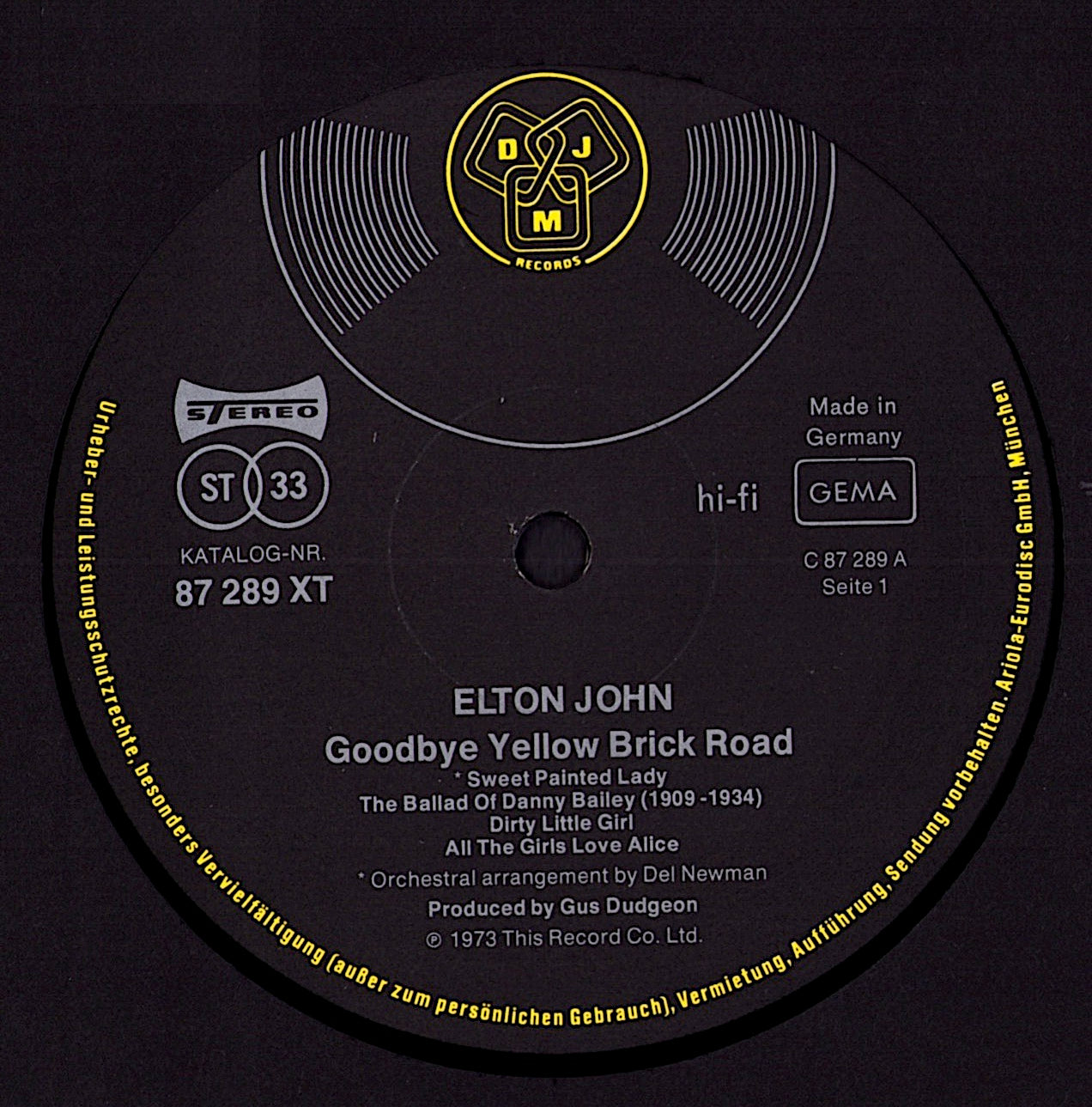 Elton John ‎- Goodbye Yellow Brick Road Vinyl 2LP Kopie