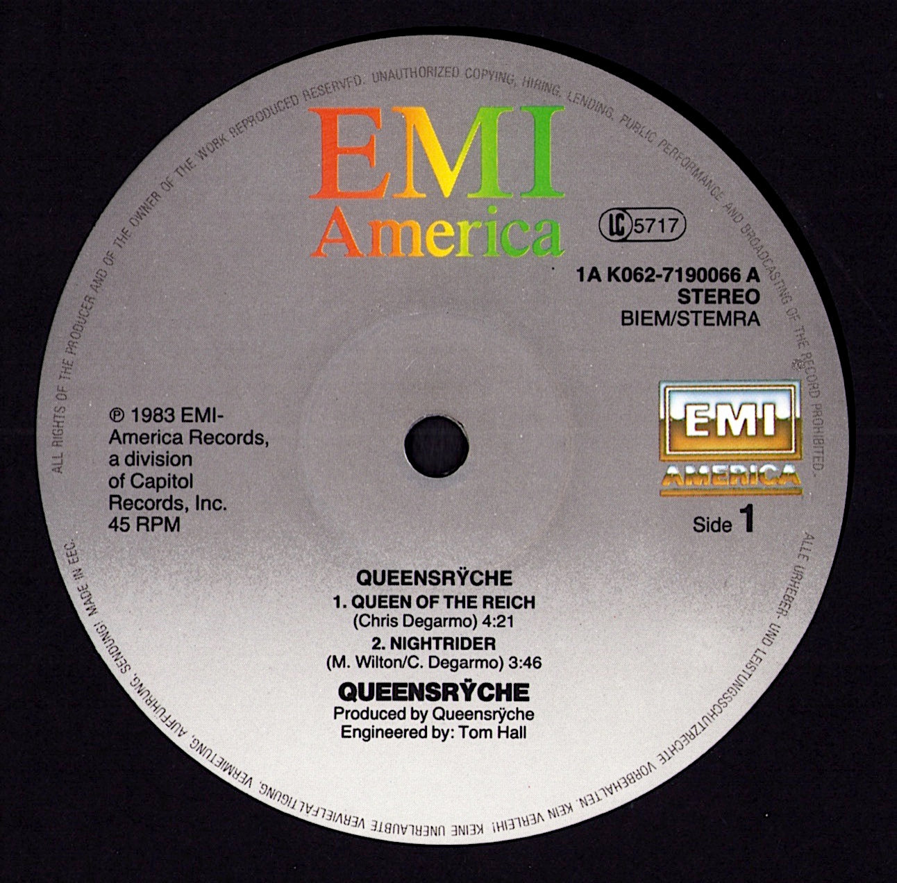 Queensryche - Queensryche (12" EP | EU Original | 1983)