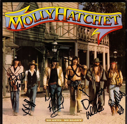 Molly Hatchet - No Guts No Glory Signed LP | Original Autographed Vinyl