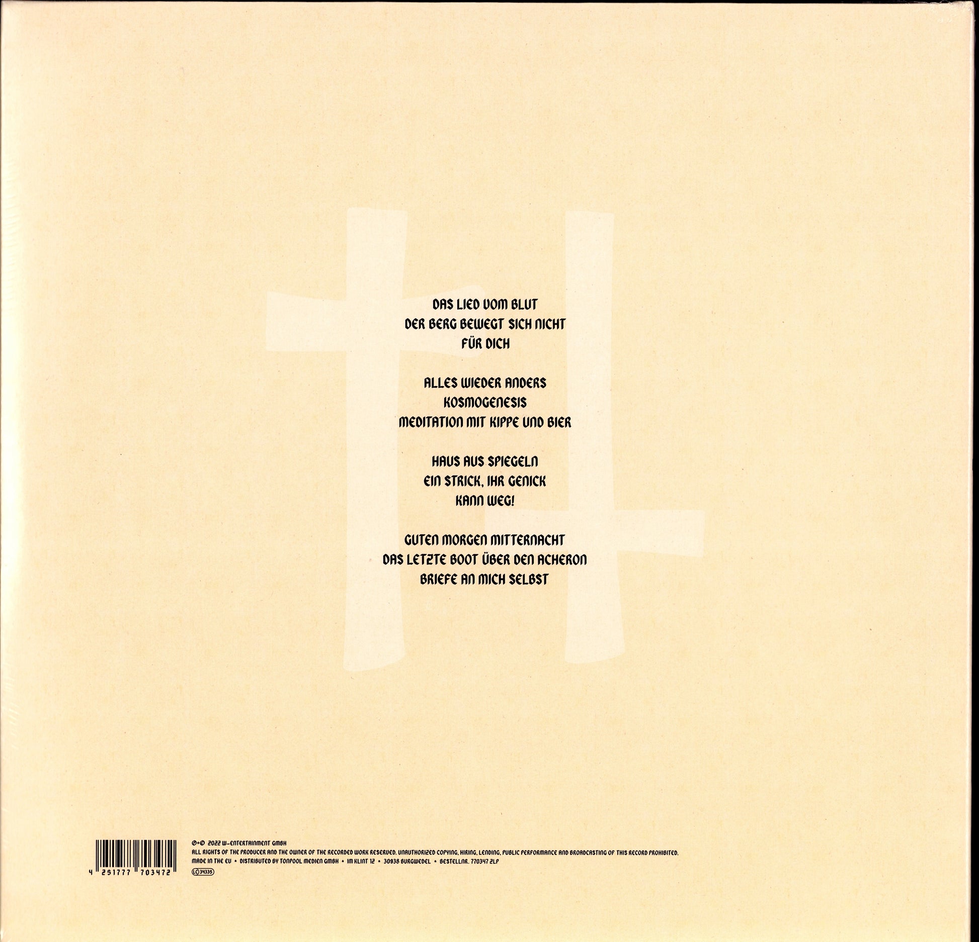 Der W – V Vinyl LP