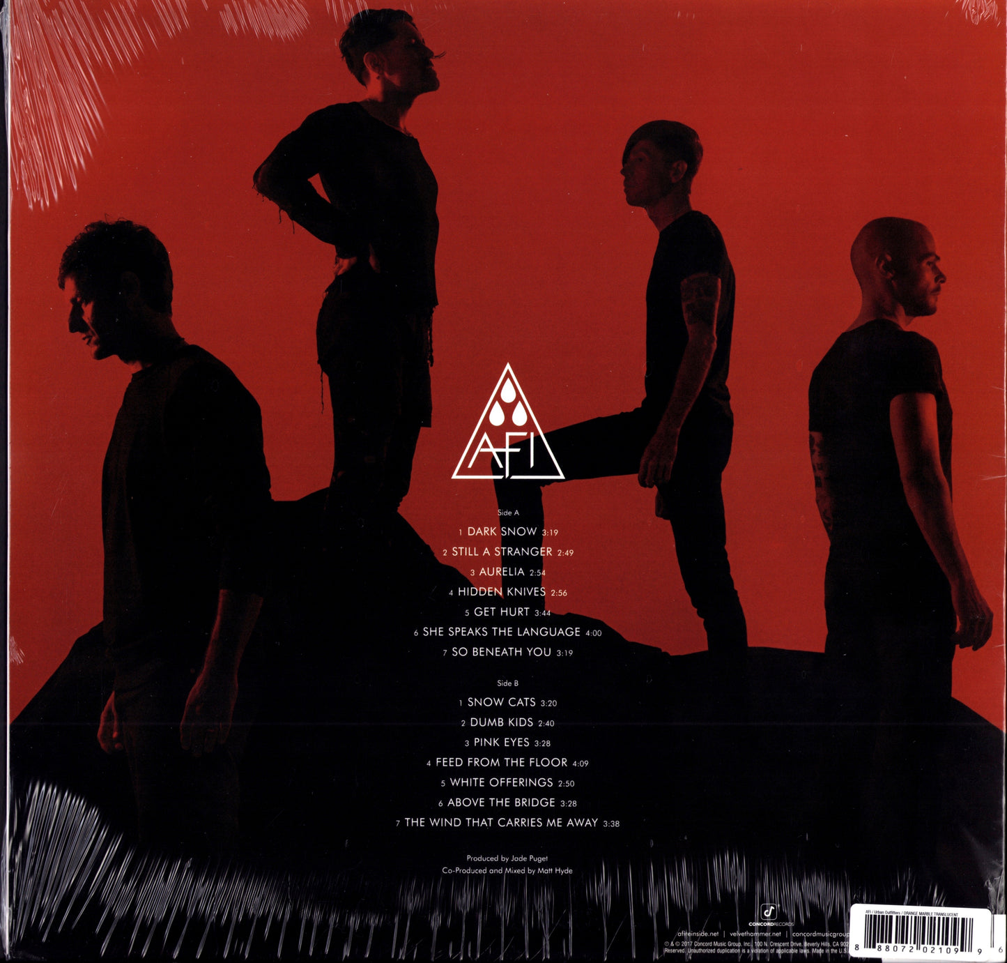 AFI – AFI The Blood Album Orange Marble Translucent Vinyl LP Limited Edition