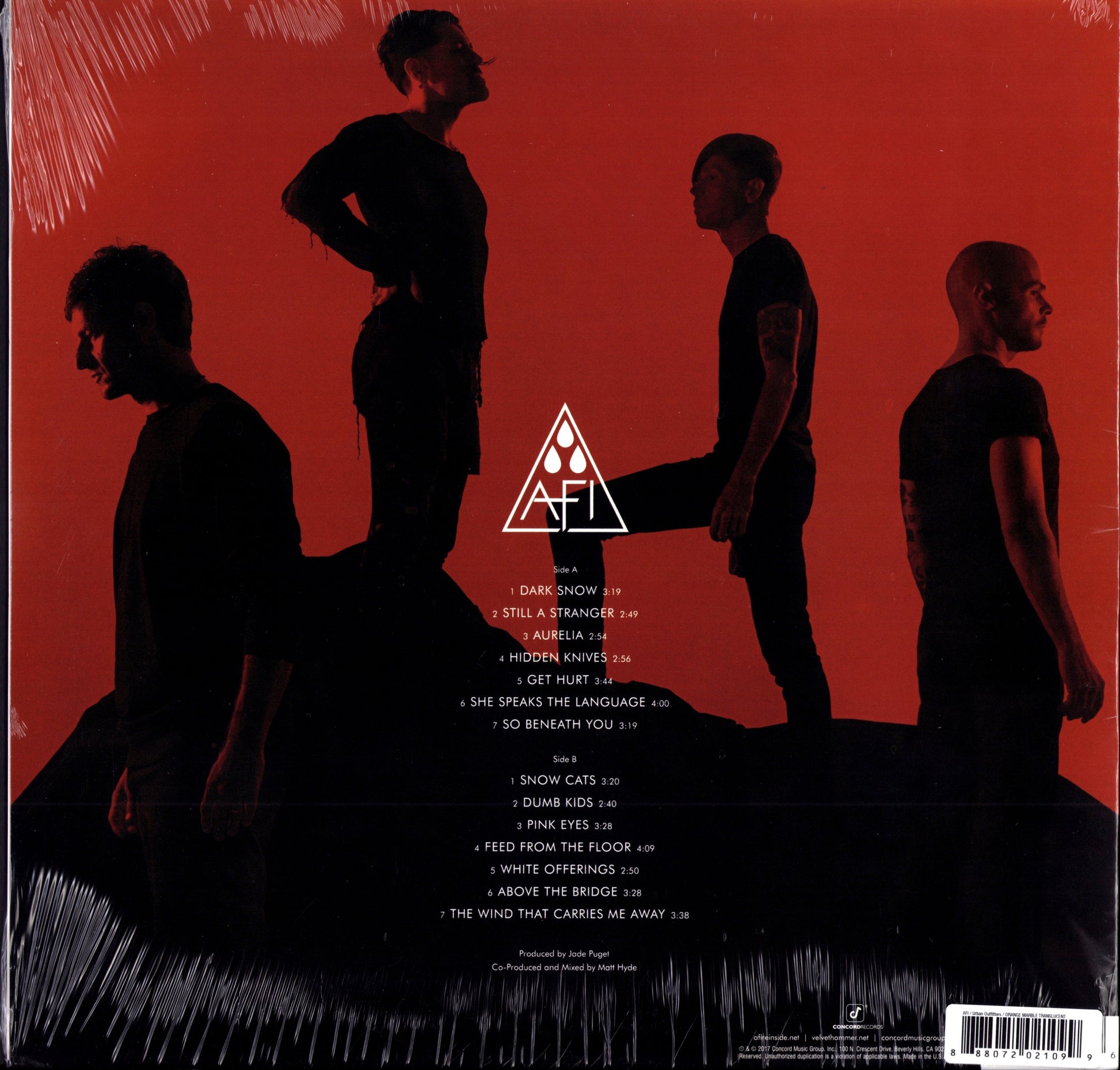 AFI – AFI The Blood Album Orange Marble Translucent Vinyl LP Limited Edition