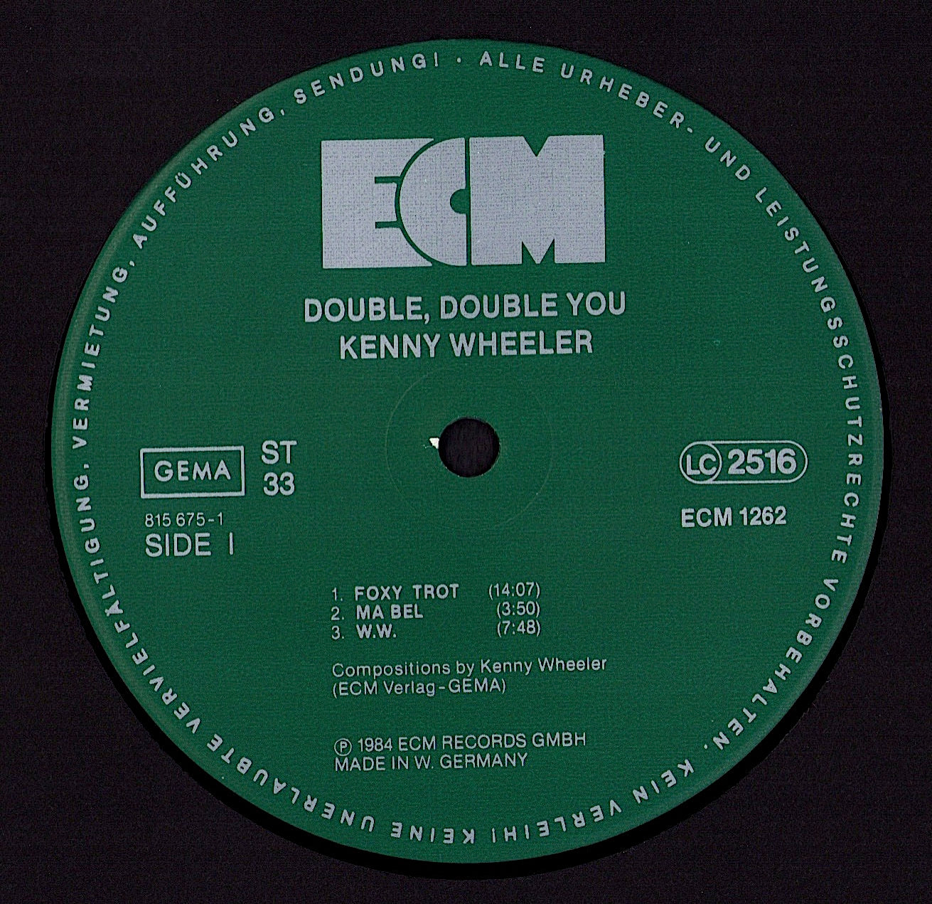 Kenny Wheeler, Mike Brecker, John Taylor, David Holland, Jack Dejohnette – Double, Double You Vinyl LP