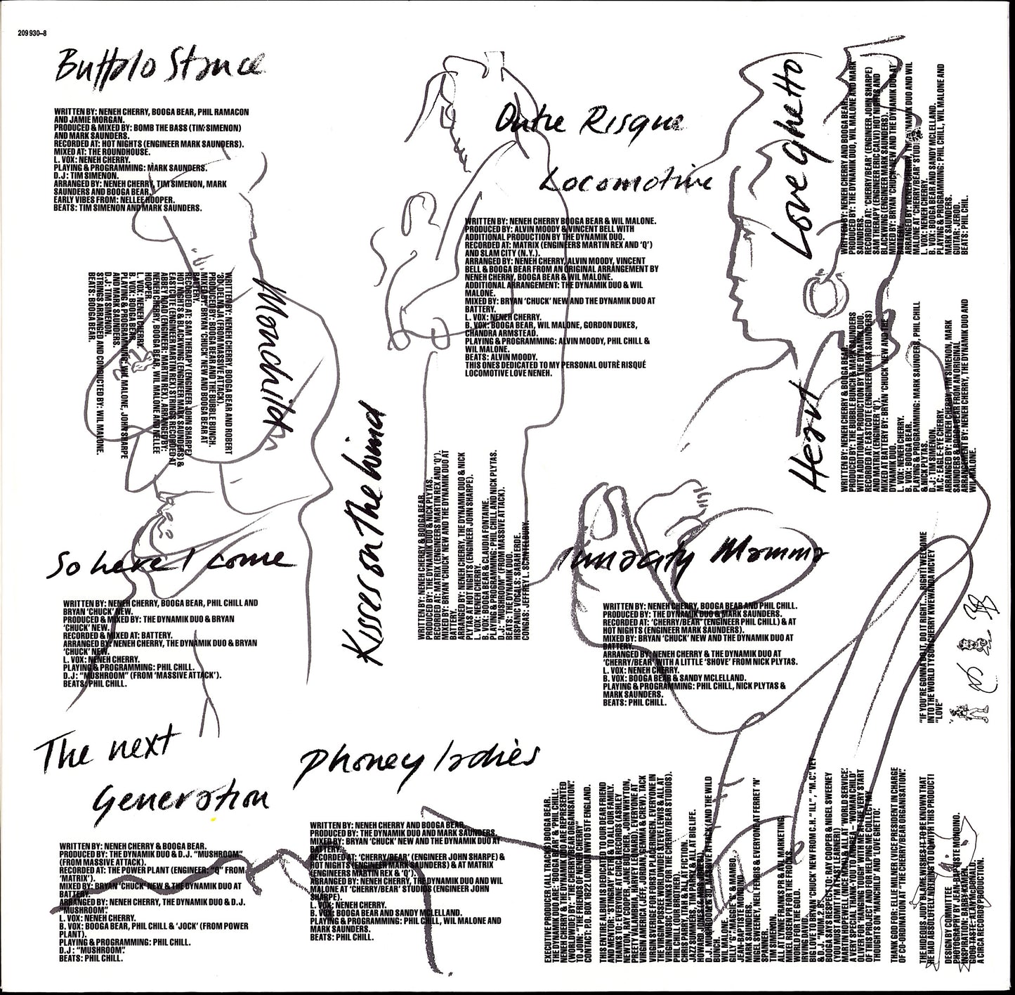 Neneh Cherry.- Raw Like Sushi Vinyl LP Kopie