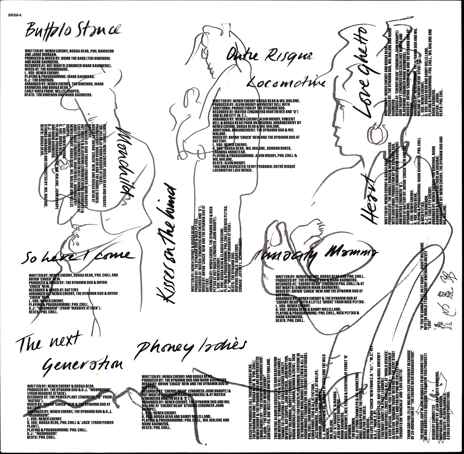 Neneh Cherry.- Raw Like Sushi Vinyl LP Kopie