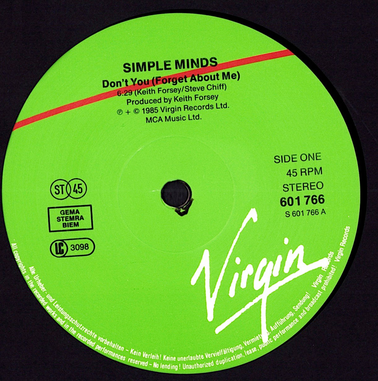 Simple Minds - Sanctify Yourself Extended Mix Vinyl 12" Maxi-Single Kopie